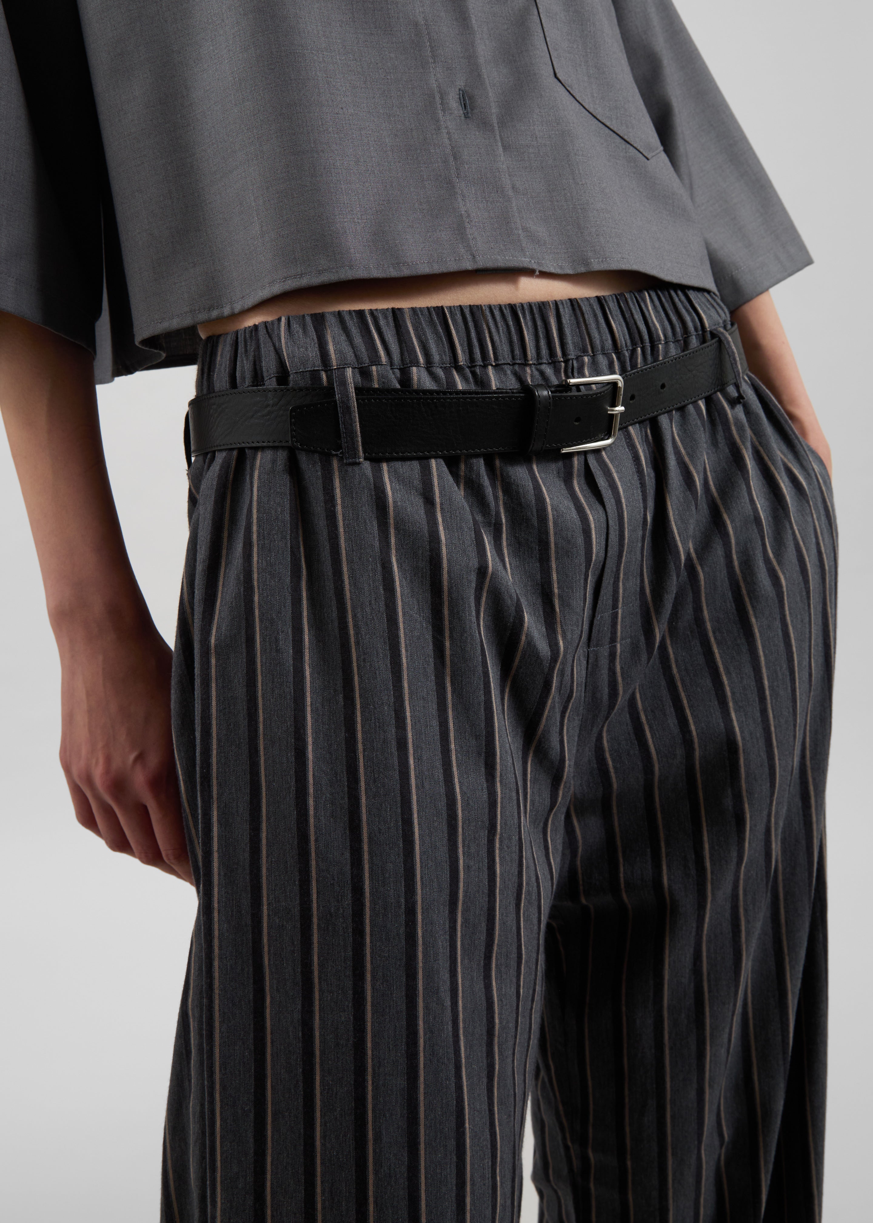 Toni Leather Belt - Black - 15