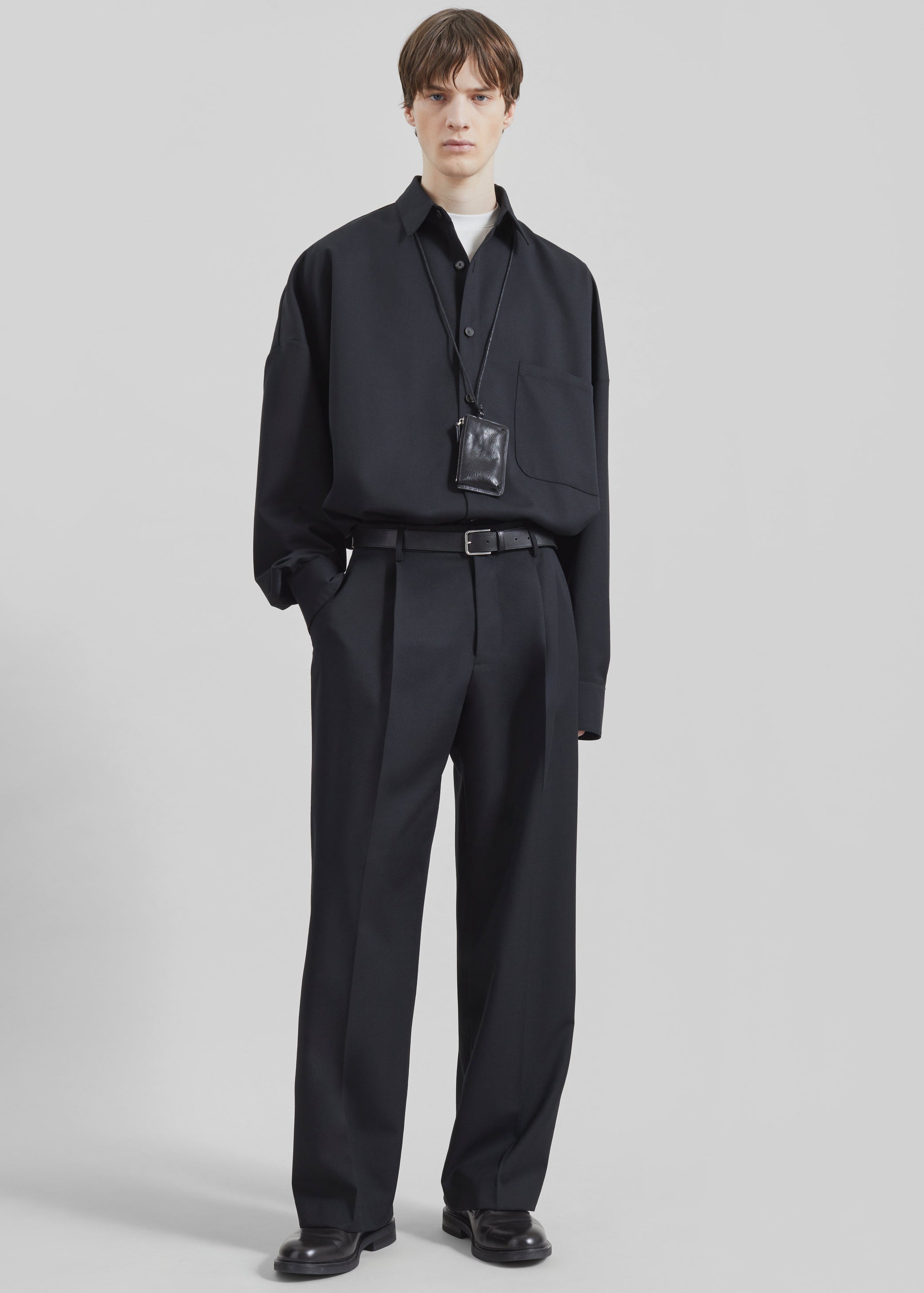 Shop the look image for Toni Men Leather Belt - Black
