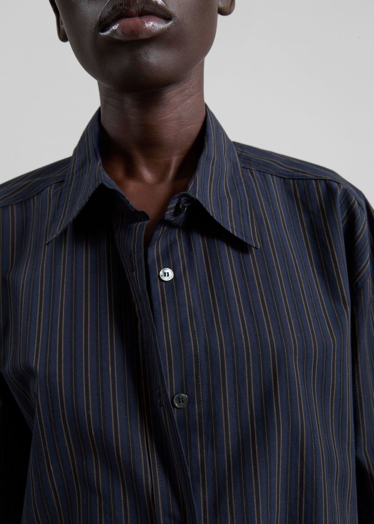 Toulon Shirt - Navy/Black Stripe - 3