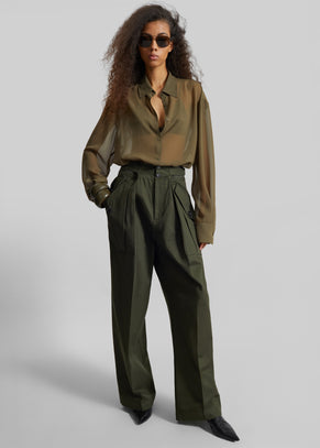 Tova Cargo Pants - Deep Green
