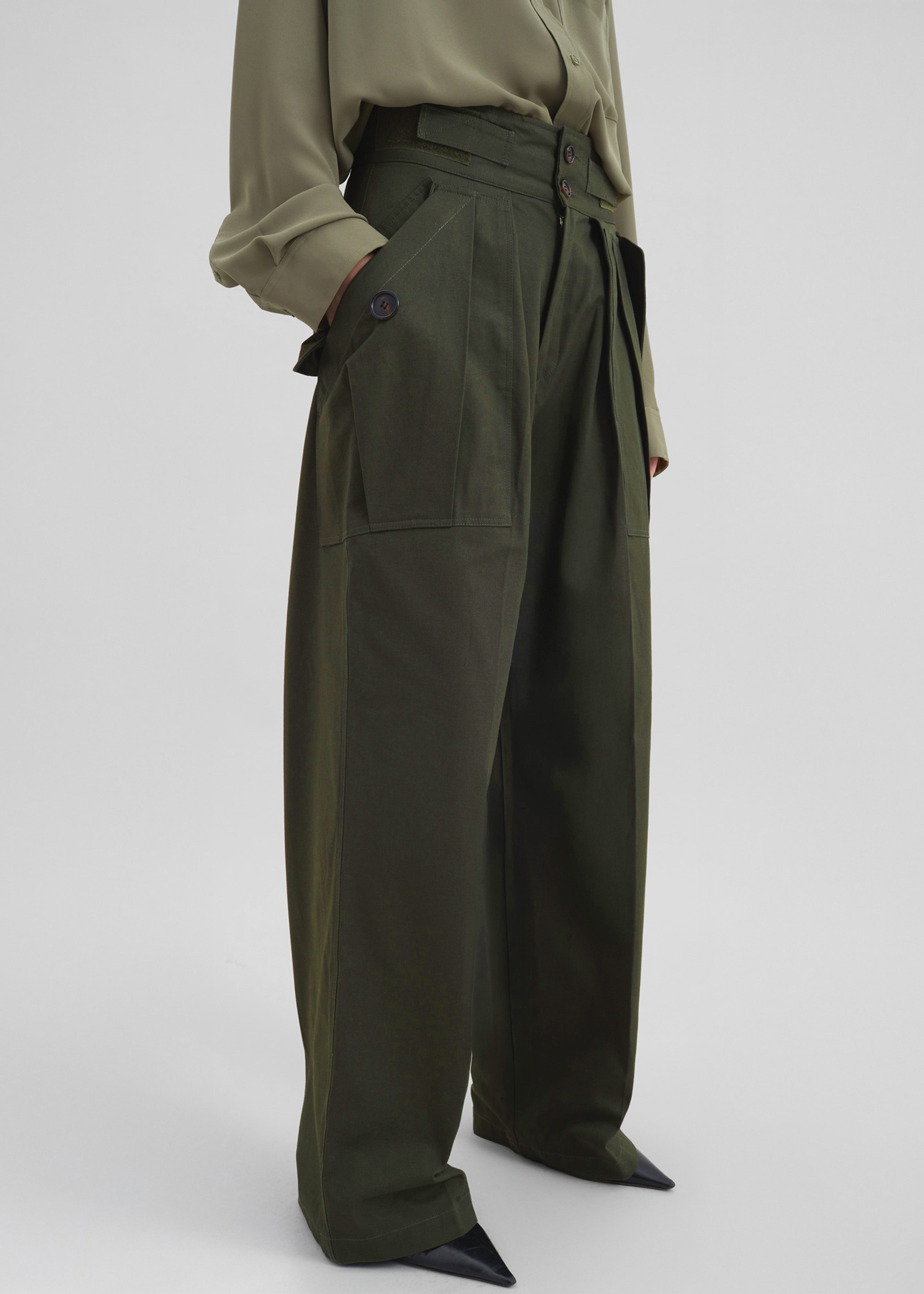 Tova Cargo Pants - Deep Green - 6