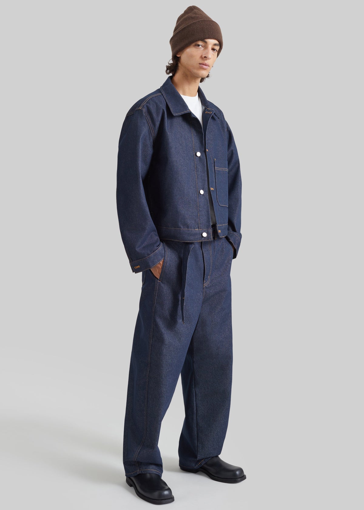 Giacca boxy Tregor in denim - Lavaggio scuro