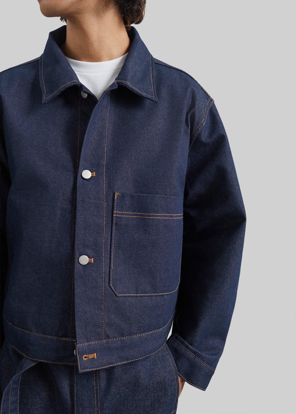 Giacca boxy Tregor in denim - Lavaggio scuro