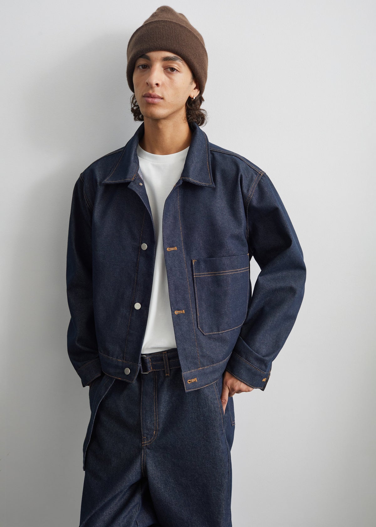 Giacca boxy Tregor in denim - Lavaggio scuro