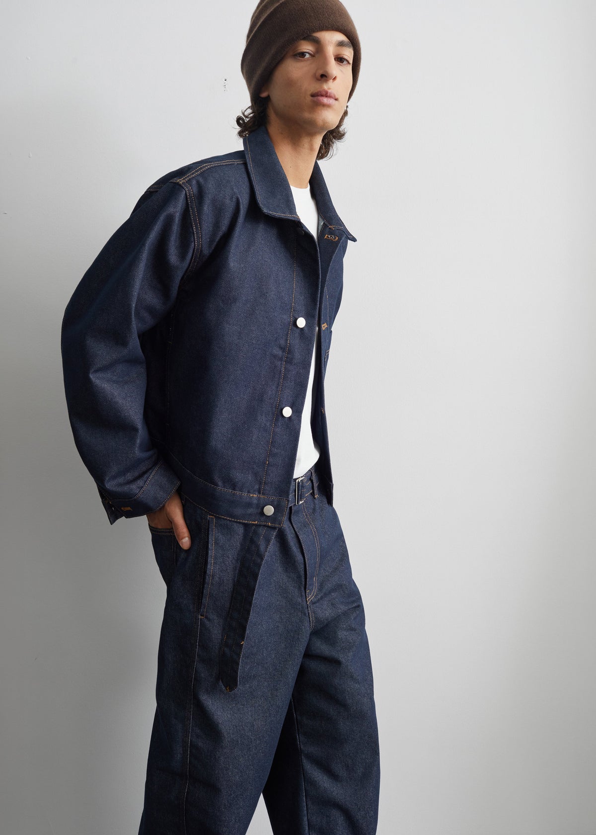 Giacca boxy Tregor in denim - Lavaggio scuro
