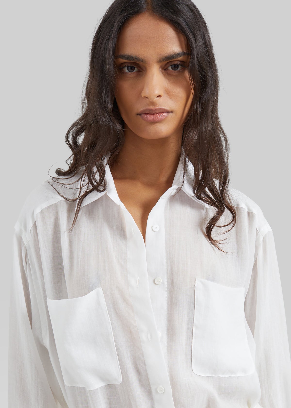 Trevas Sheer Shirt - White - 4