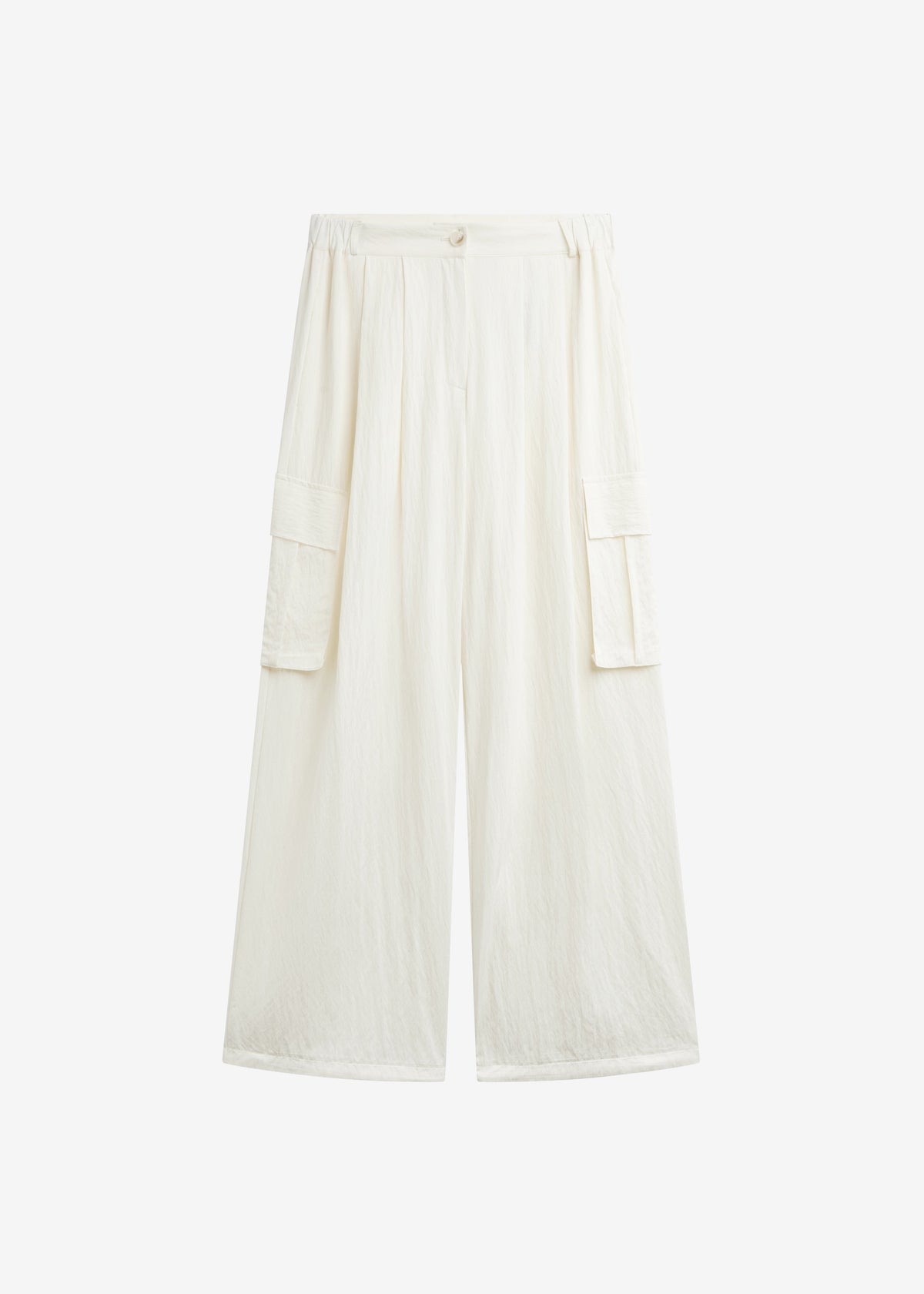 Trevi Textured Cargo Pants - Cream - 9