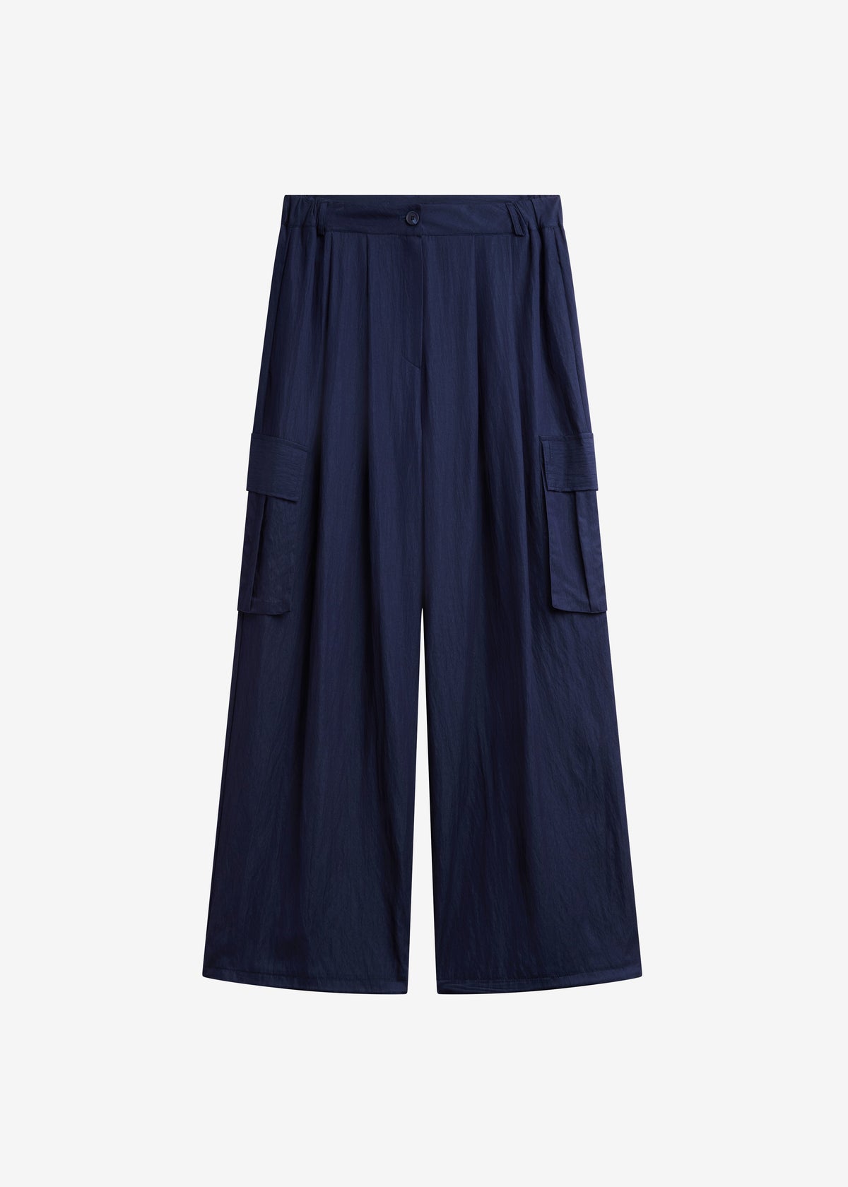 Trevi Textured Cargo Pants - Navy - 7