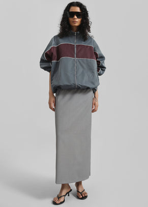 Treviso Colorblock Track Jacket - Slate Grey