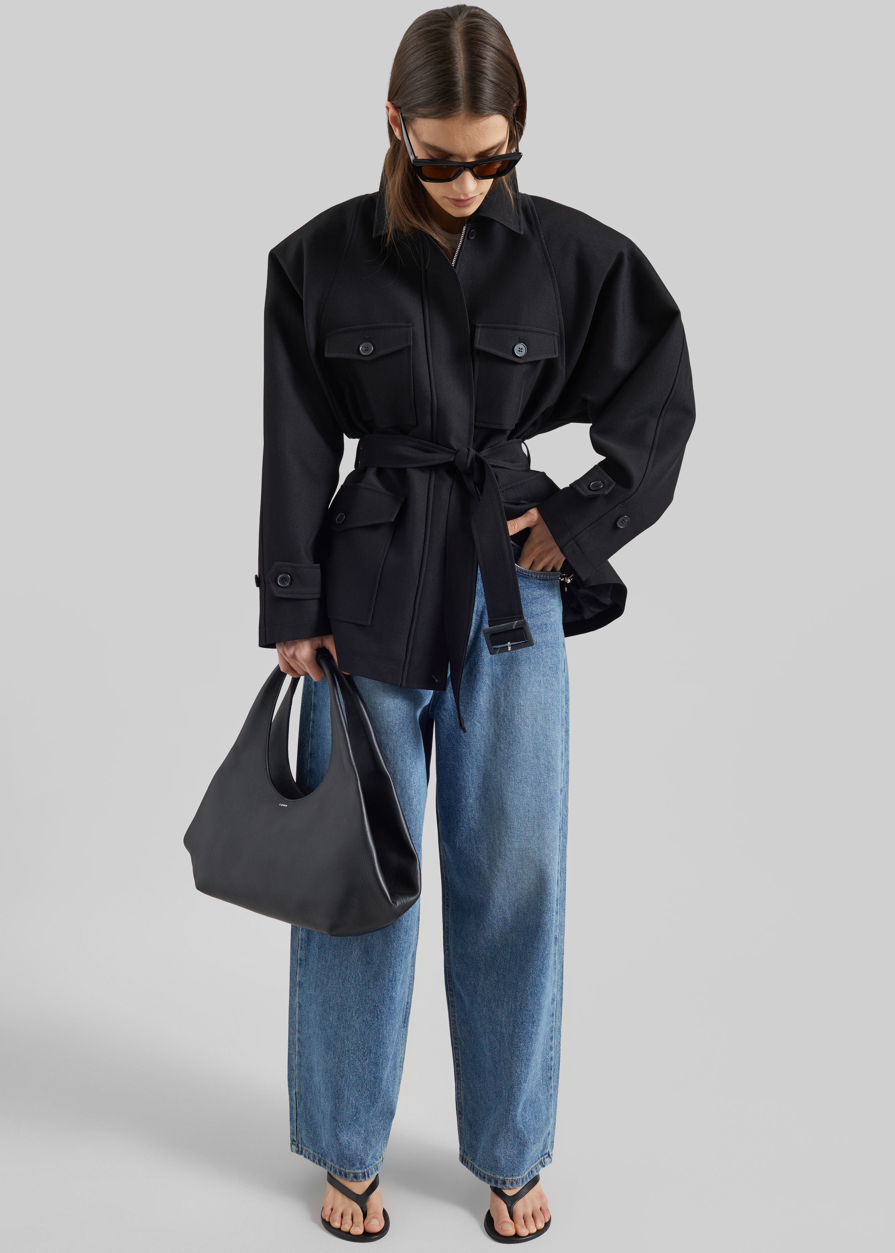 Trevose Padded Utility Jacket - Black – The Frankie Shop Europe