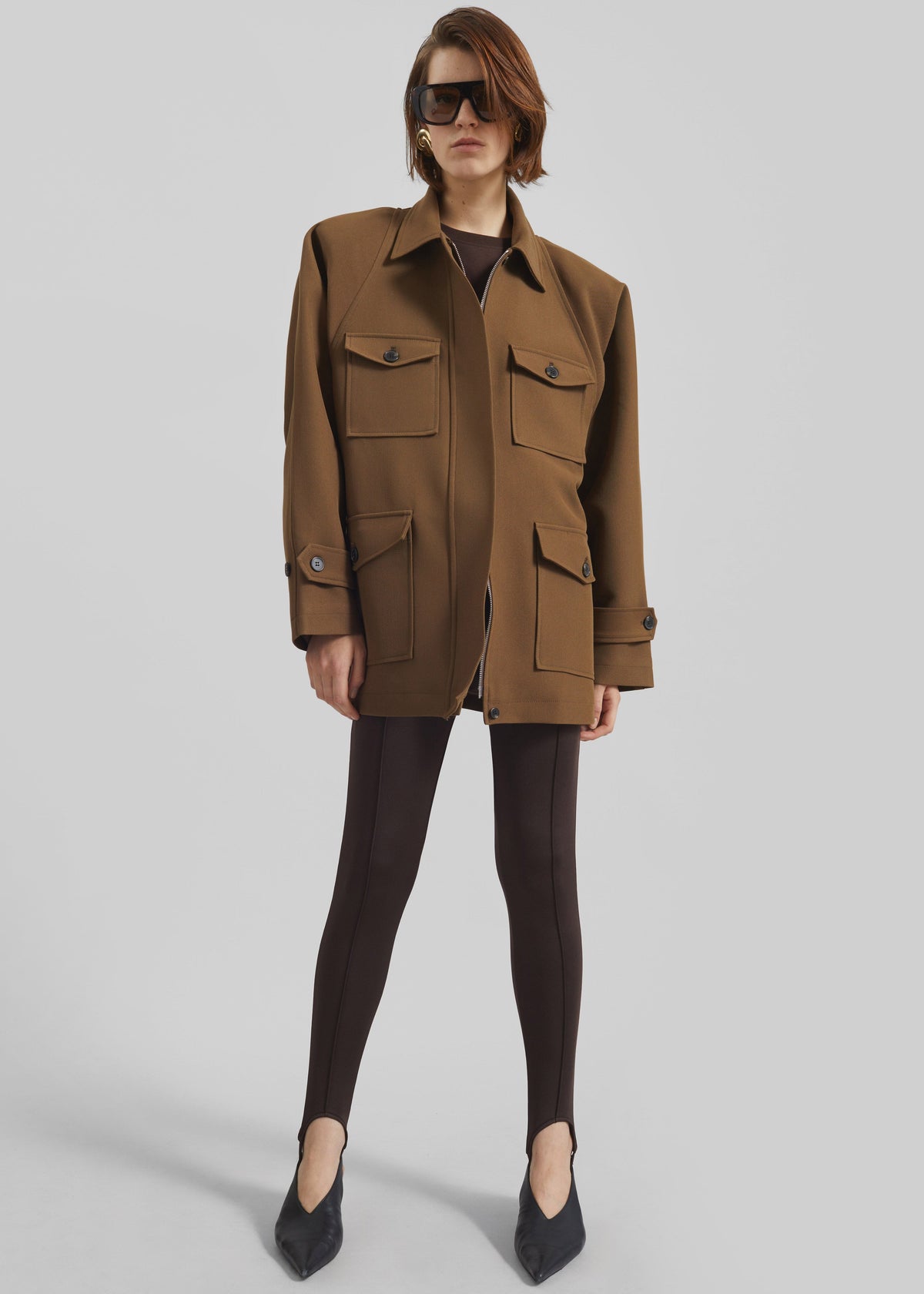 Trevose Padded Utility Jacket - Brown - 6