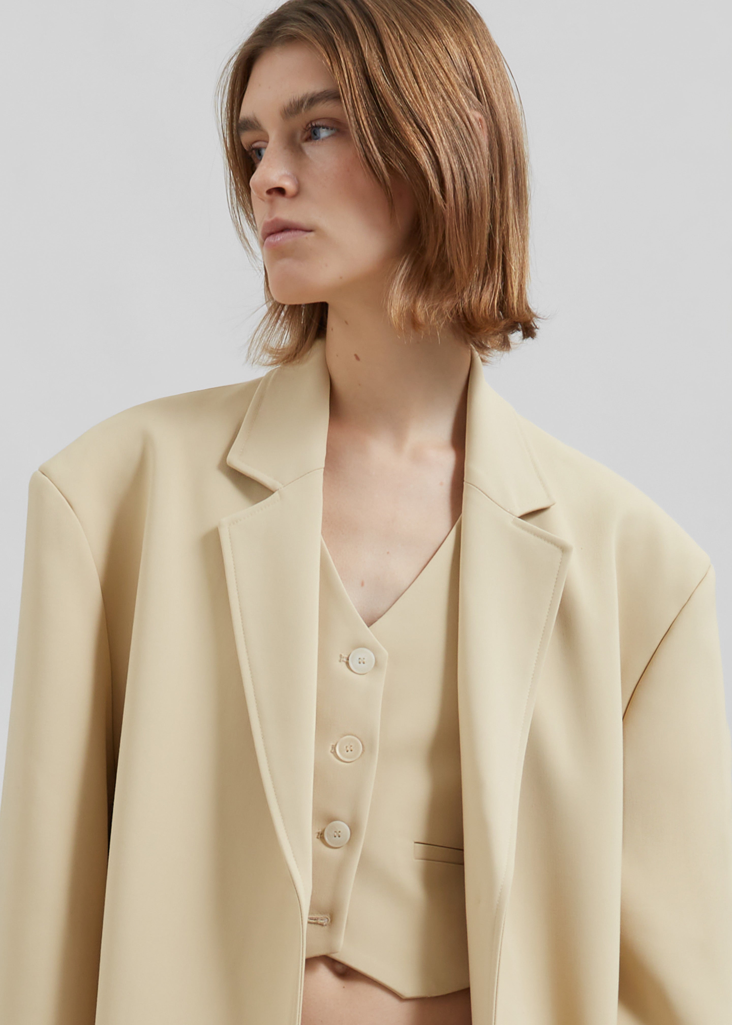 Tribeca Long Coat - Beige - 4