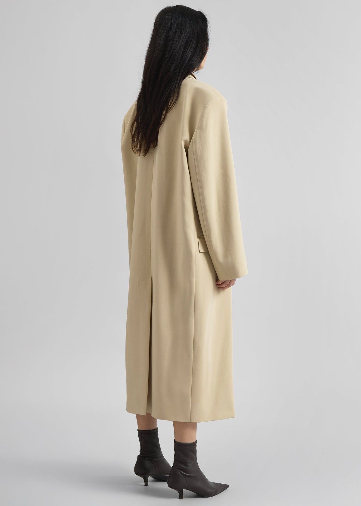 Tribeca Long Coat - Beige - 8