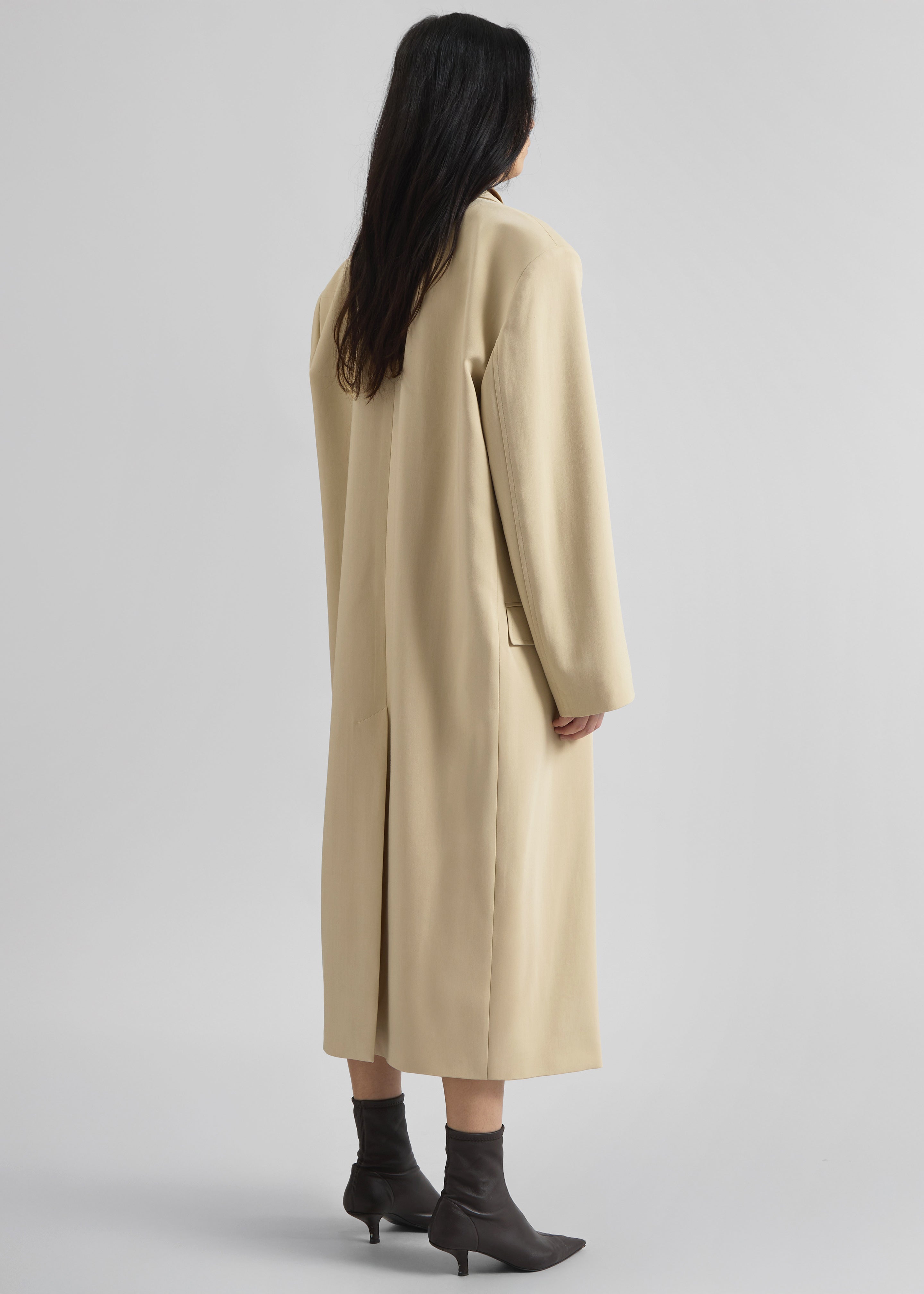 Tribeca Long Coat - Beige - 8