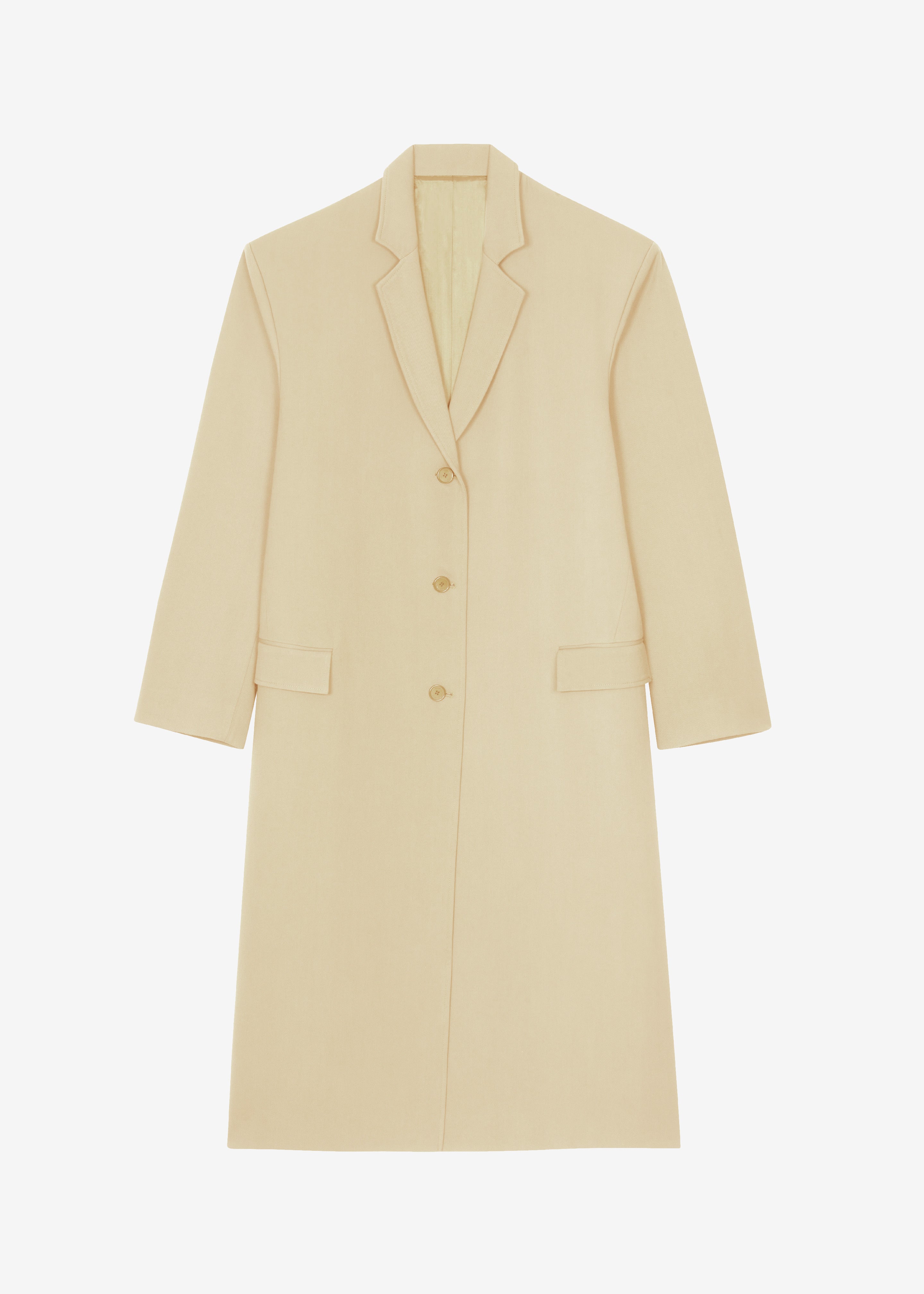 Tribeca Long Coat - Beige - 9