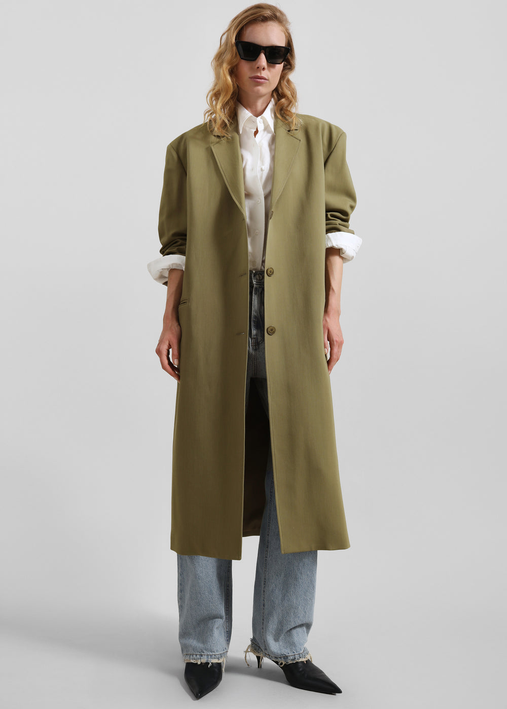 Tribeca Long Coat - Khaki