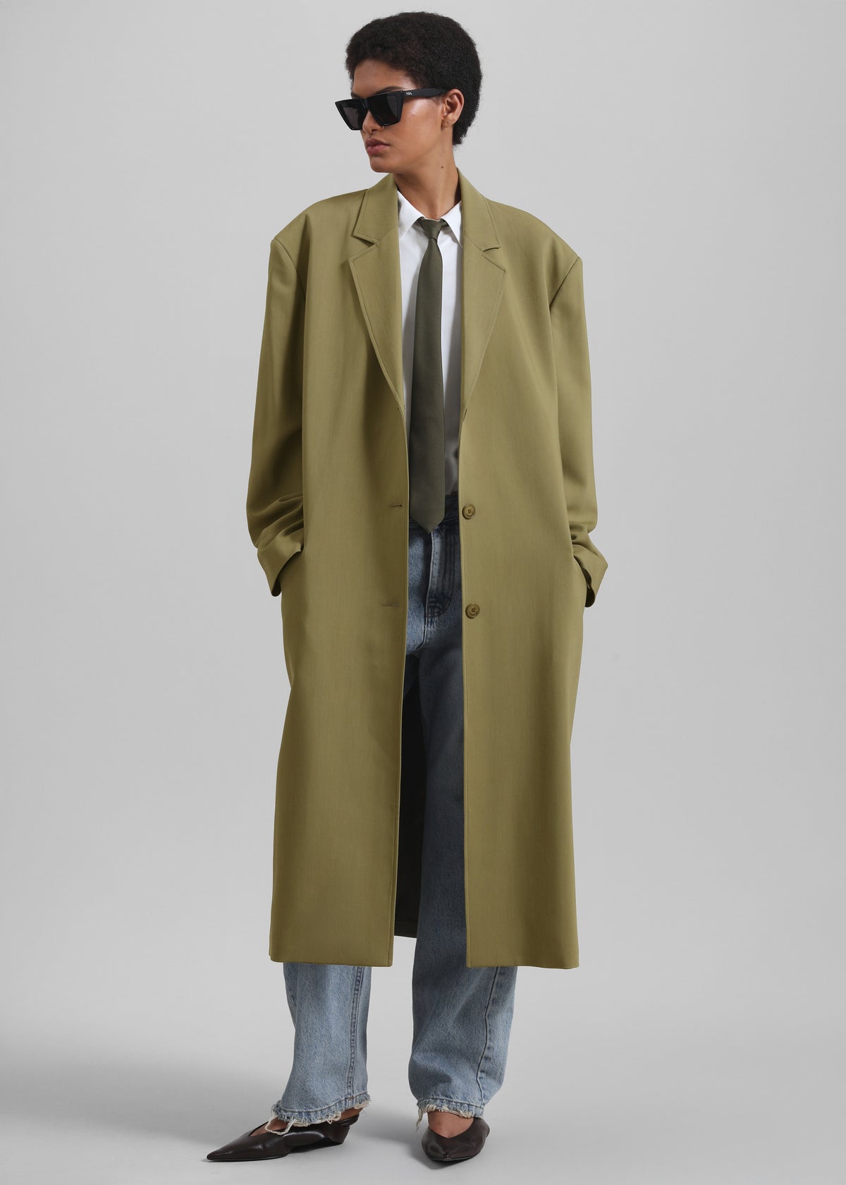Tribeca Long Coat - Khaki - 7
