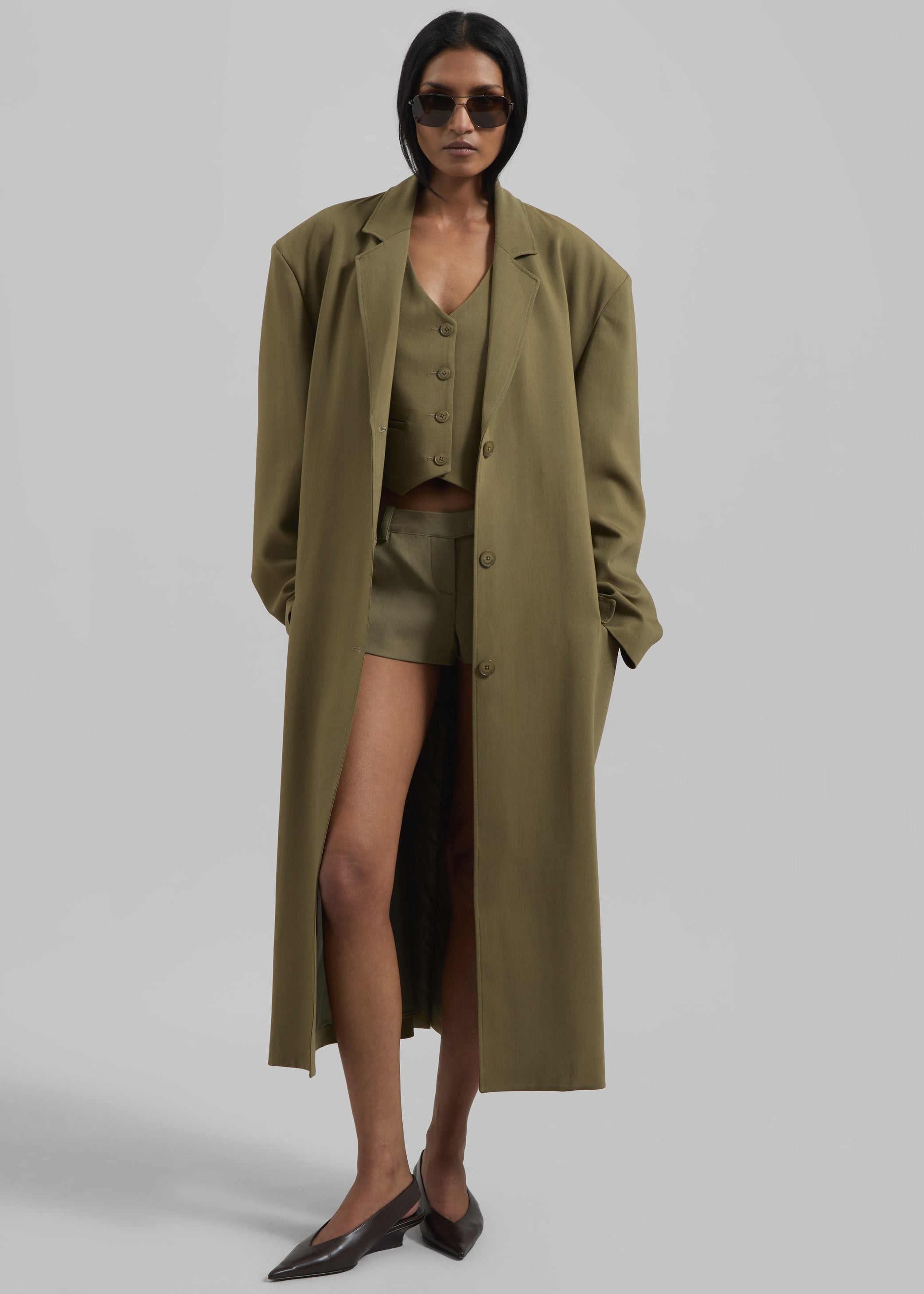 Shop the look image for Tribeca Long Coat - Khaki
