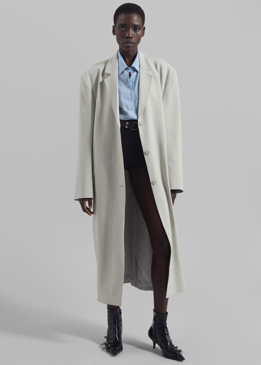 Tribeca Long Coat - Stone