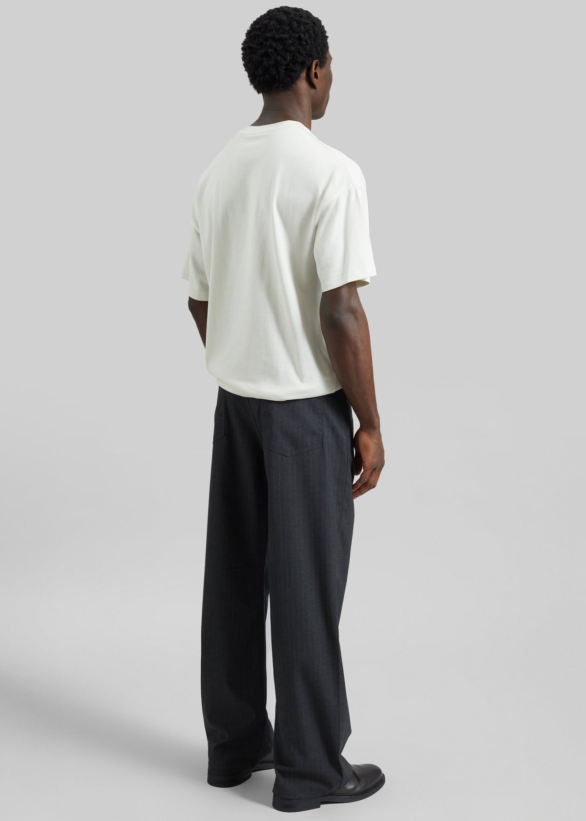 Trieste Straight Pants - Charcoal Pinstripe - 9
