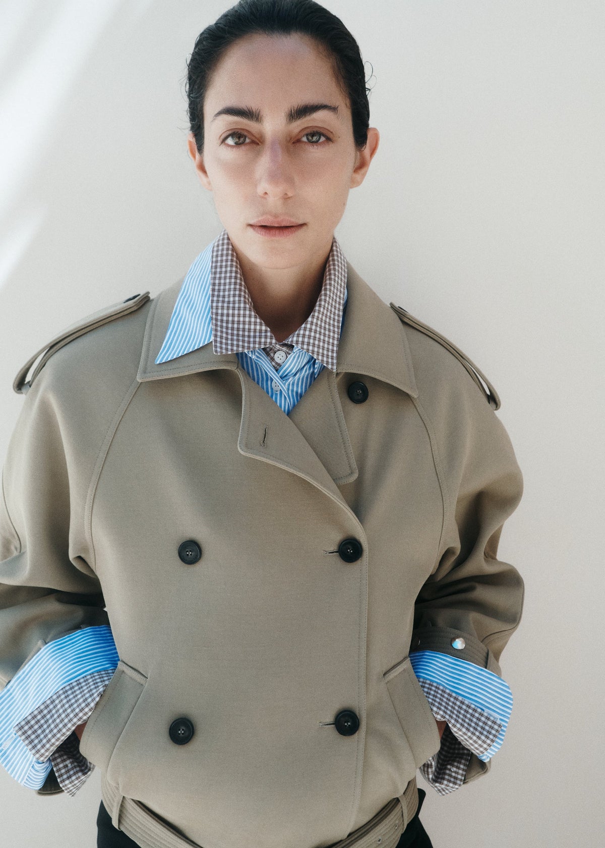 Trench corto Trina - Beige