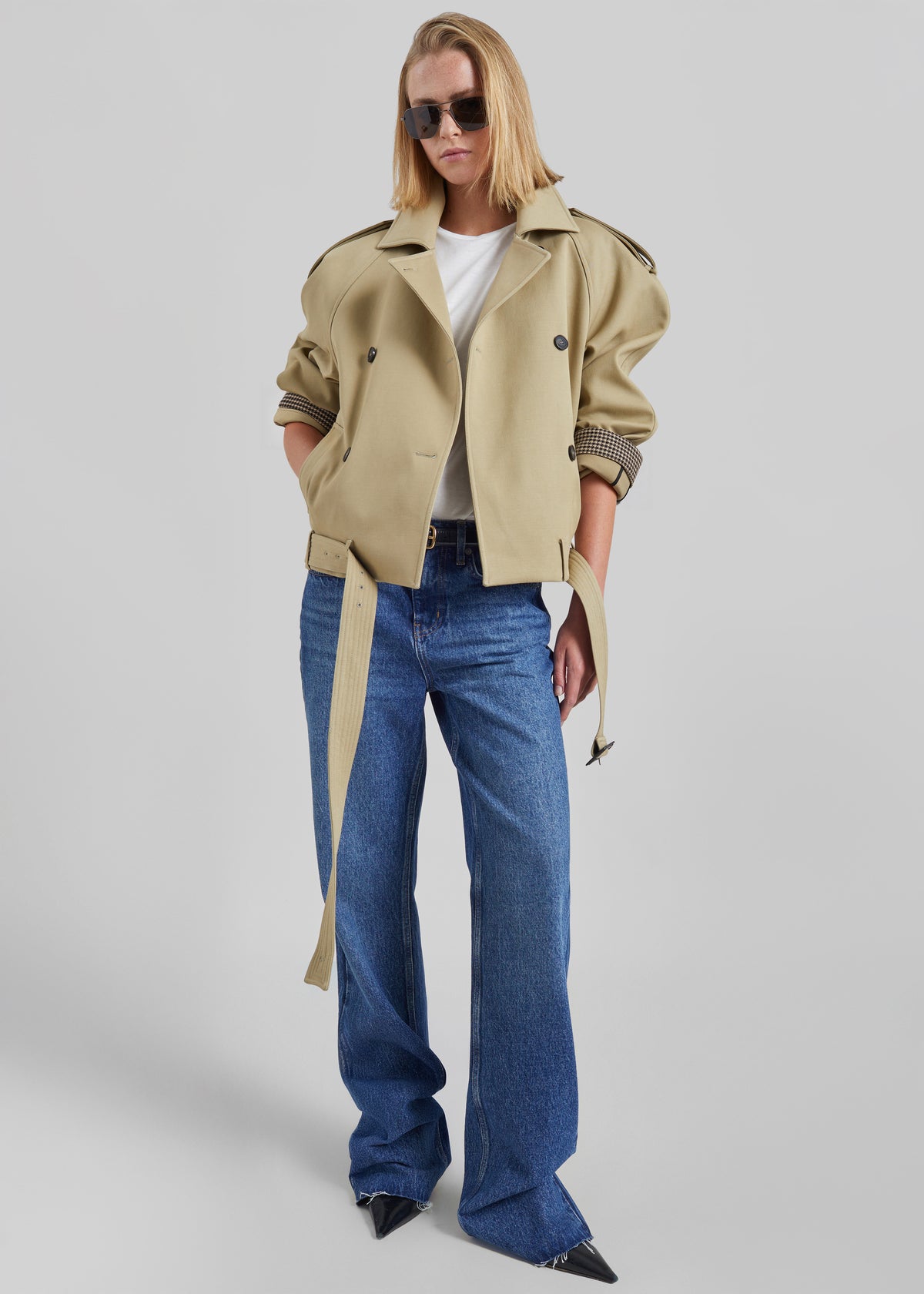 Trench corto Trina - Beige