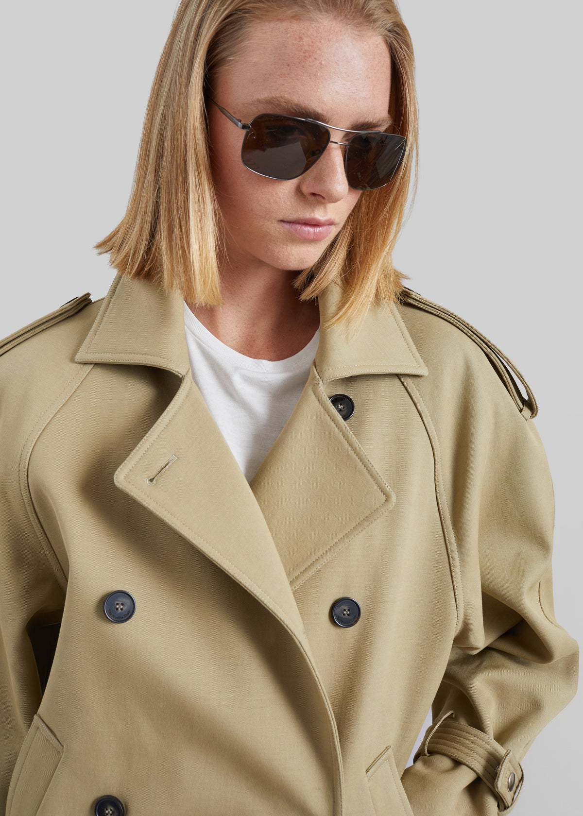 Trench corto Trina - Beige
