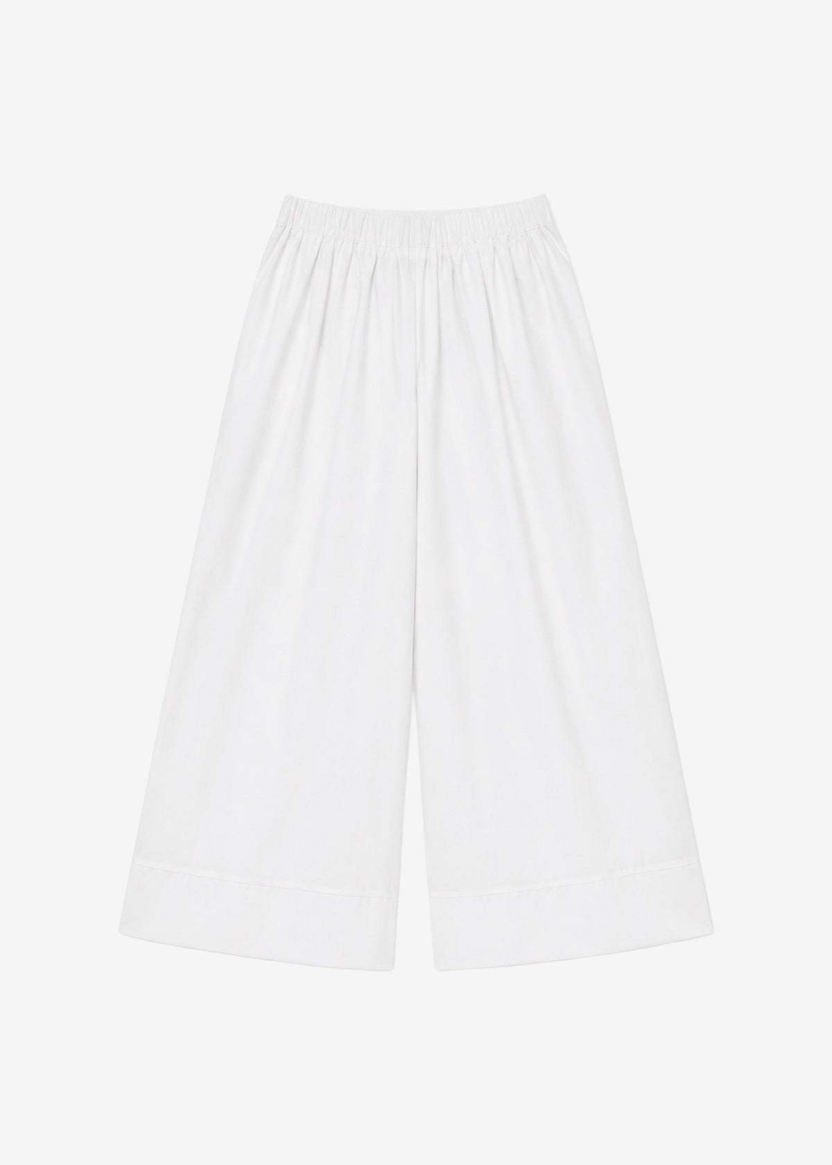 Trivio Poplin Wide Leg Pants - White - 6