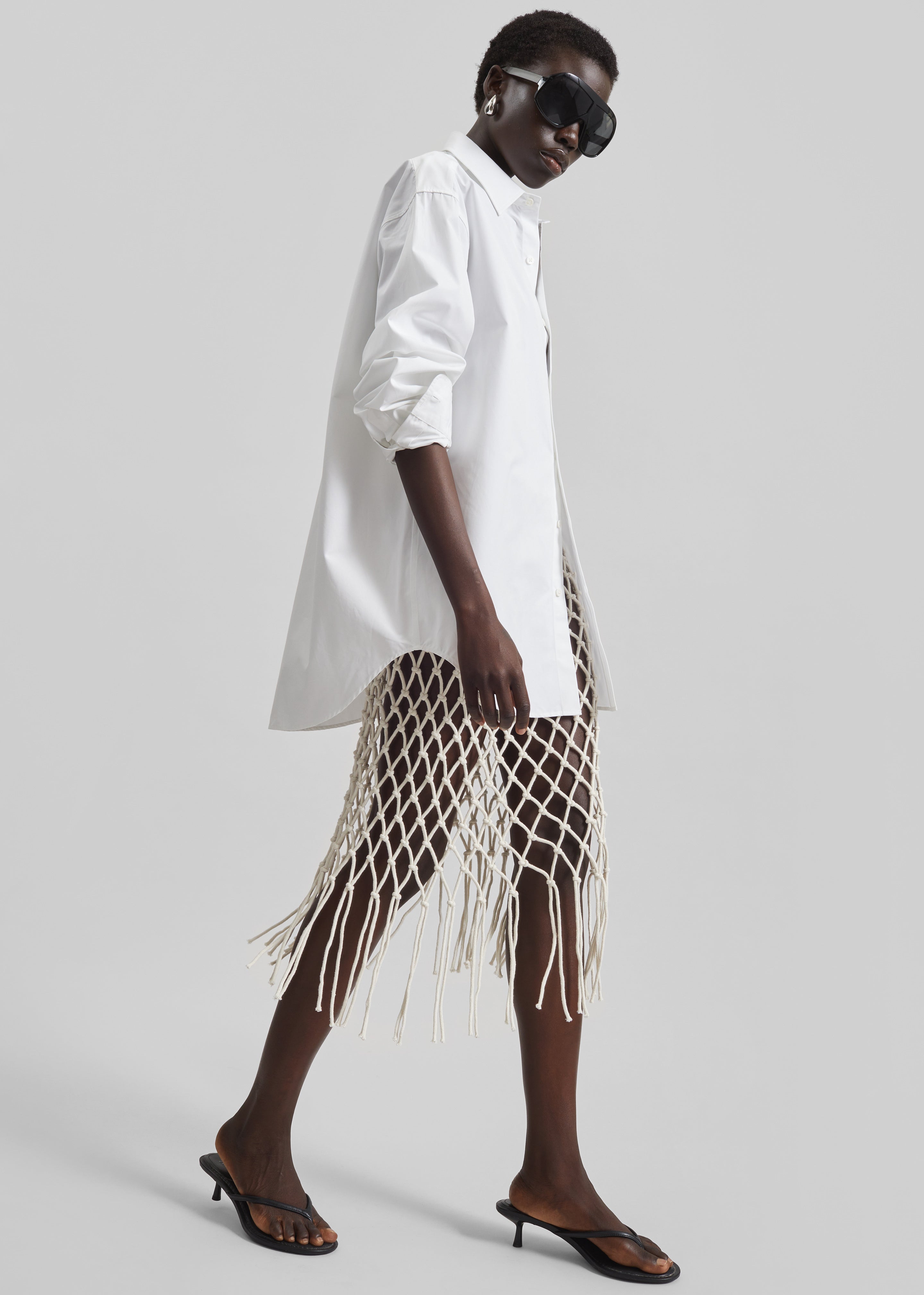 Tropea Macrame Skirt - Ecru - 1