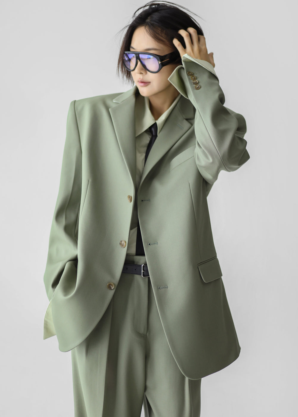 Trosa Blazer - Pale Olive - 1