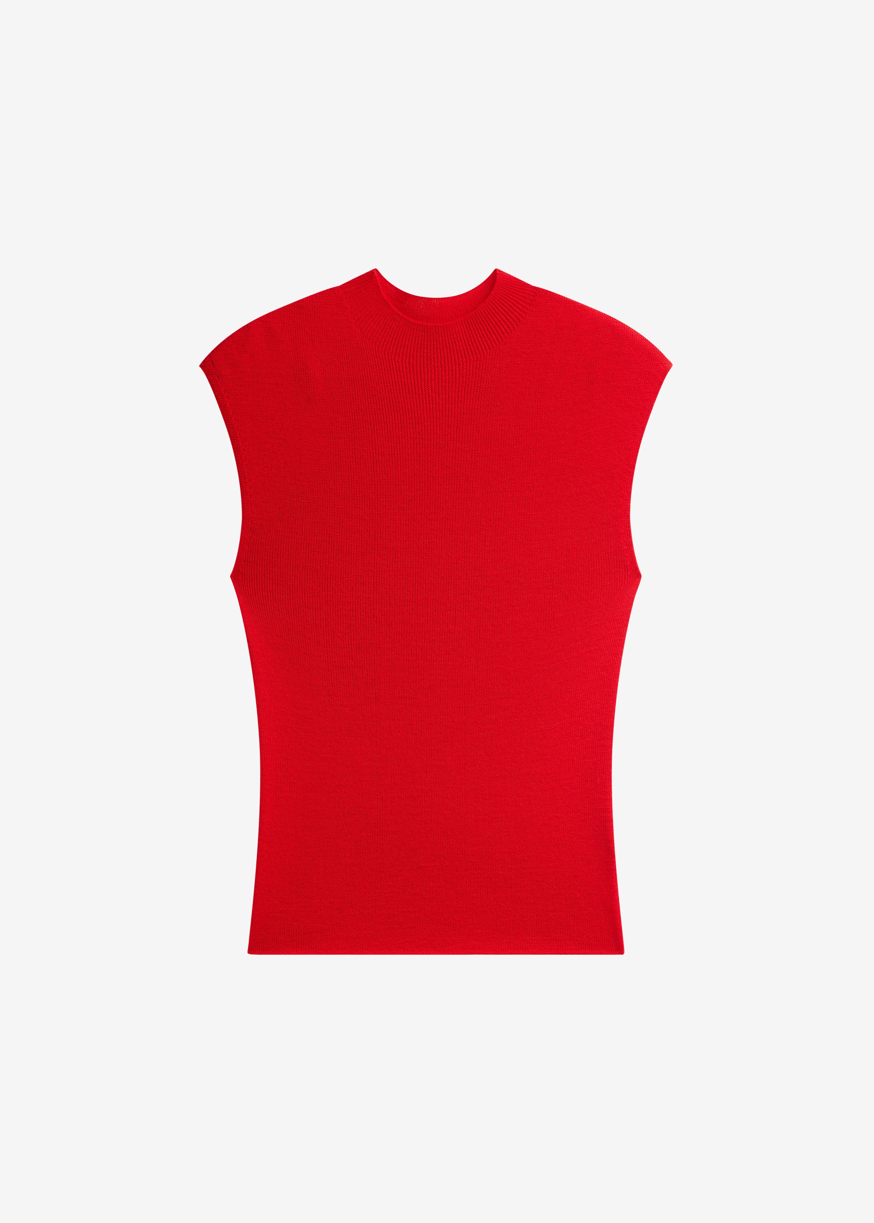 Troyes Knit Top - Red - 6