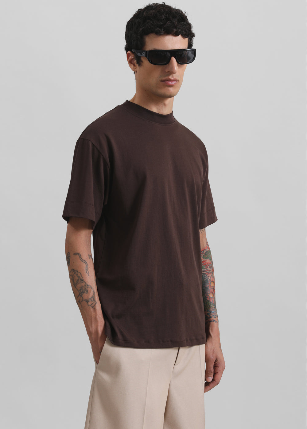 Truro Classic Soft T-Shirt - Brown - 1