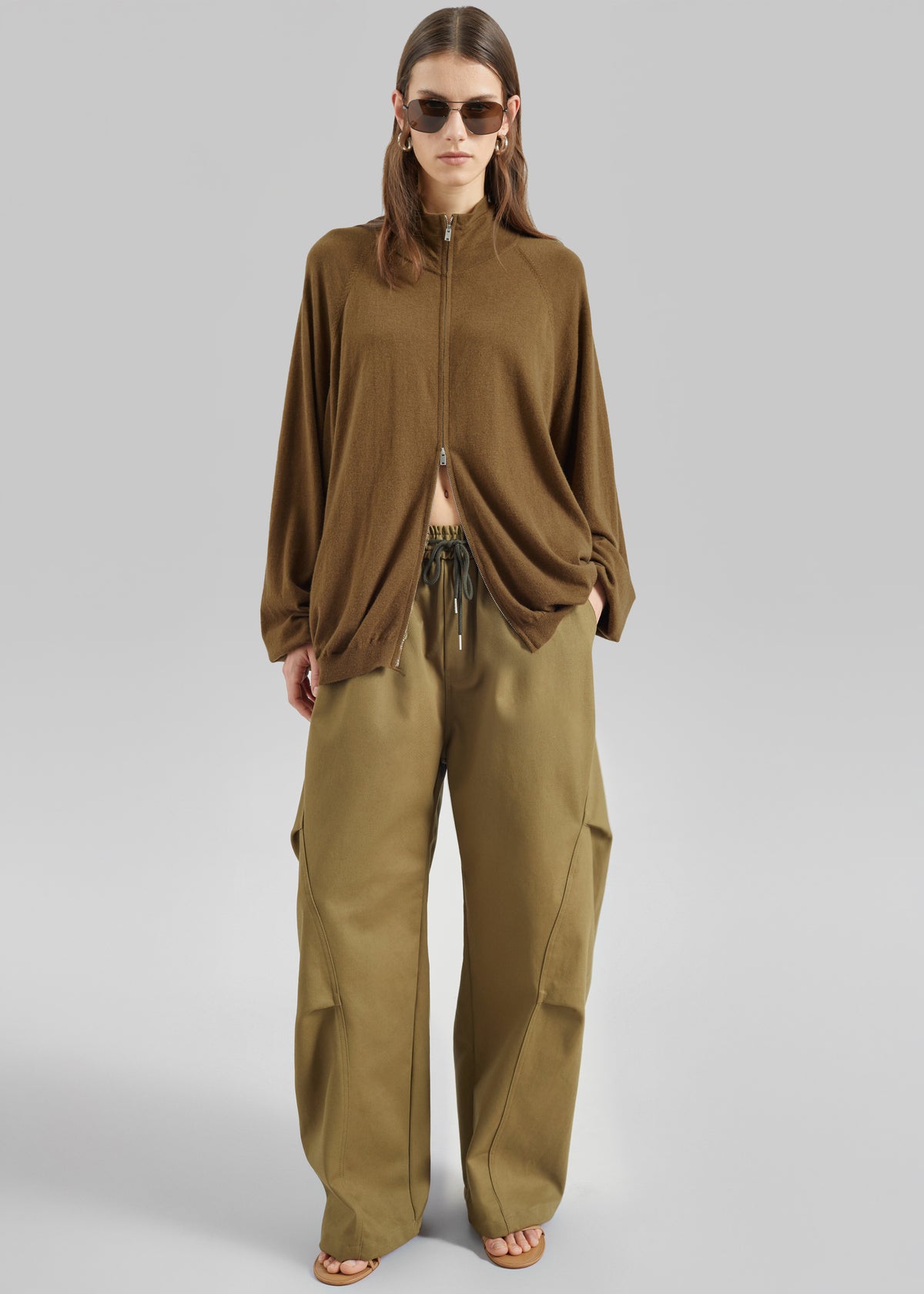 Tulsa Curved Pants - Dark Olive - 4