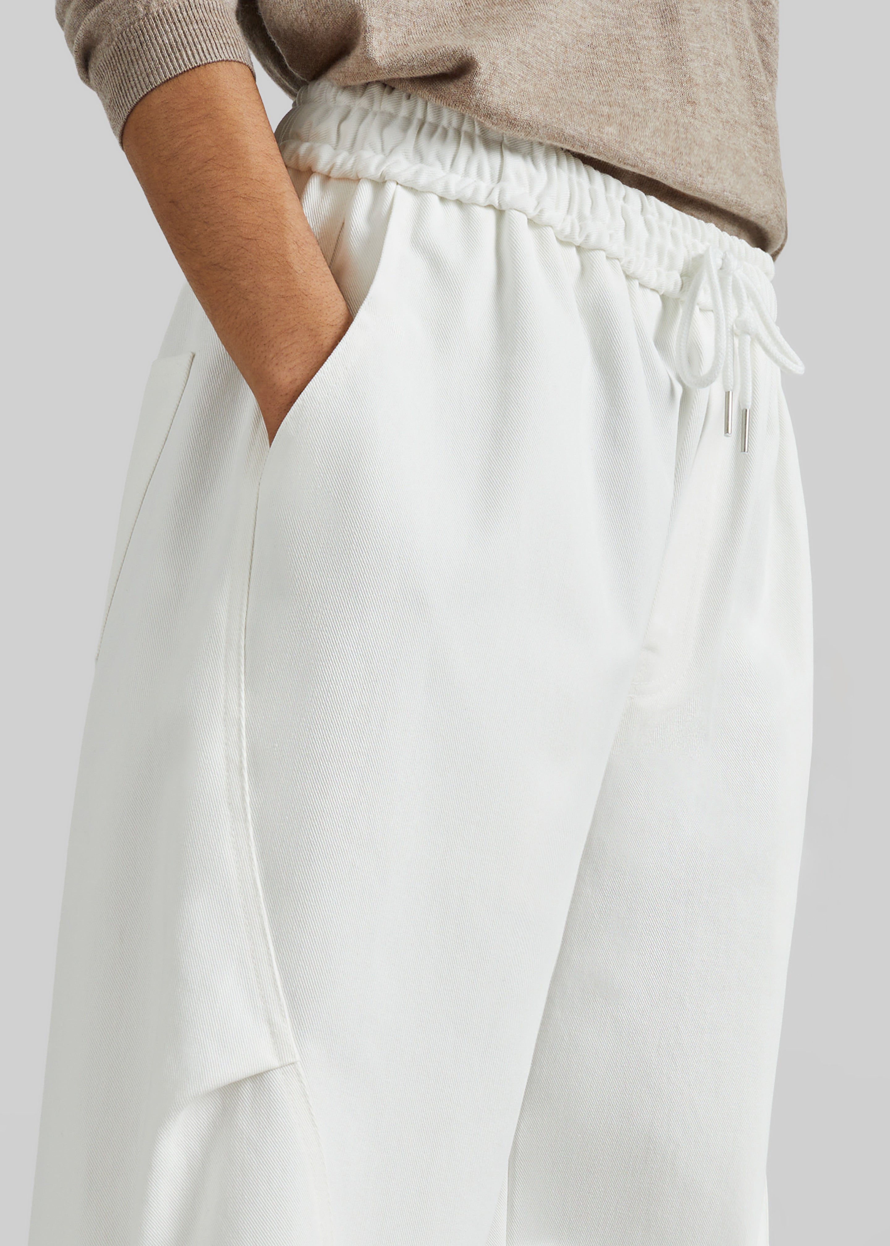 Tulsa Curved Pants - White – The Frankie Shop Europe
