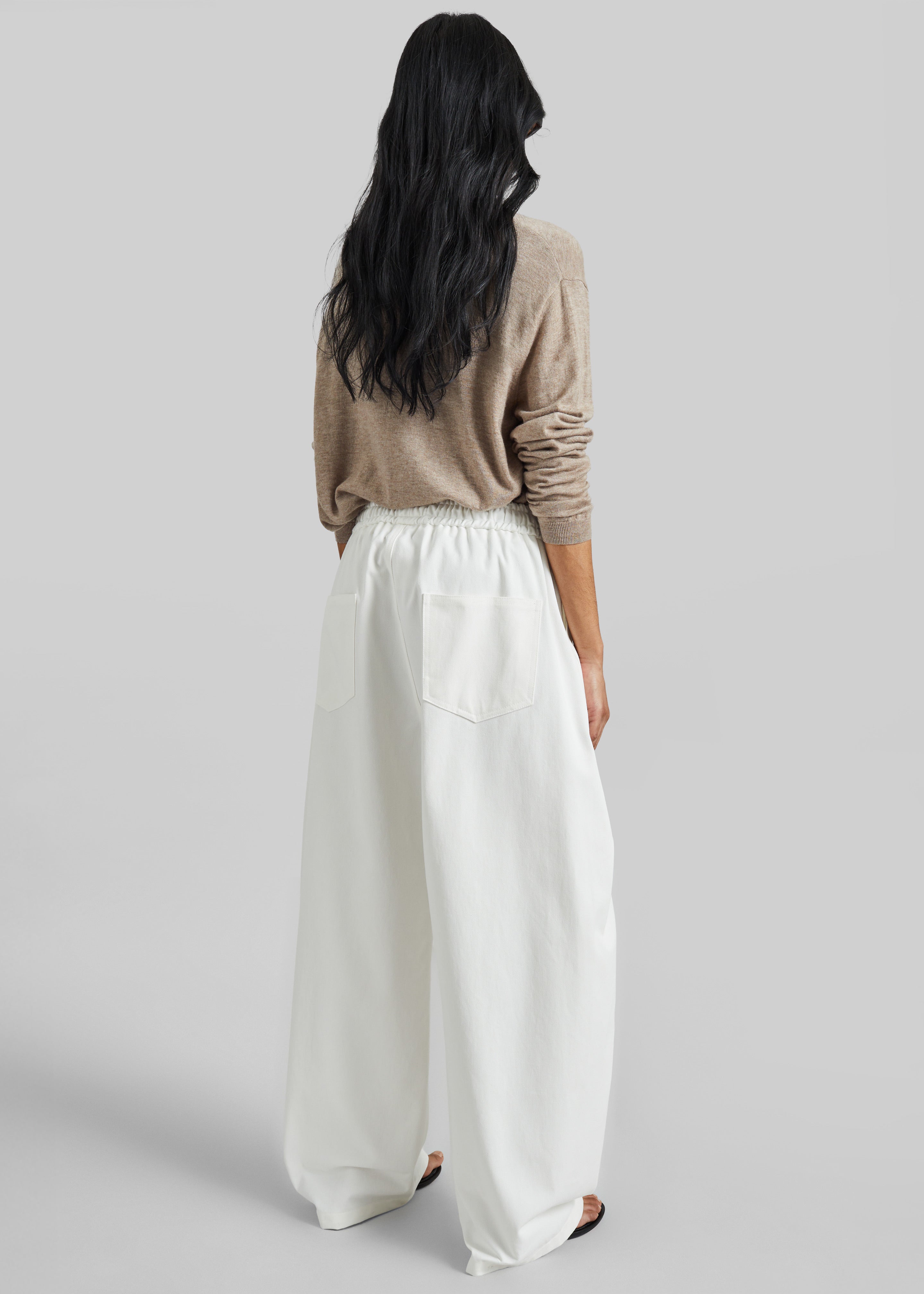 Tulsa Curved Pants - White – The Frankie Shop Europe