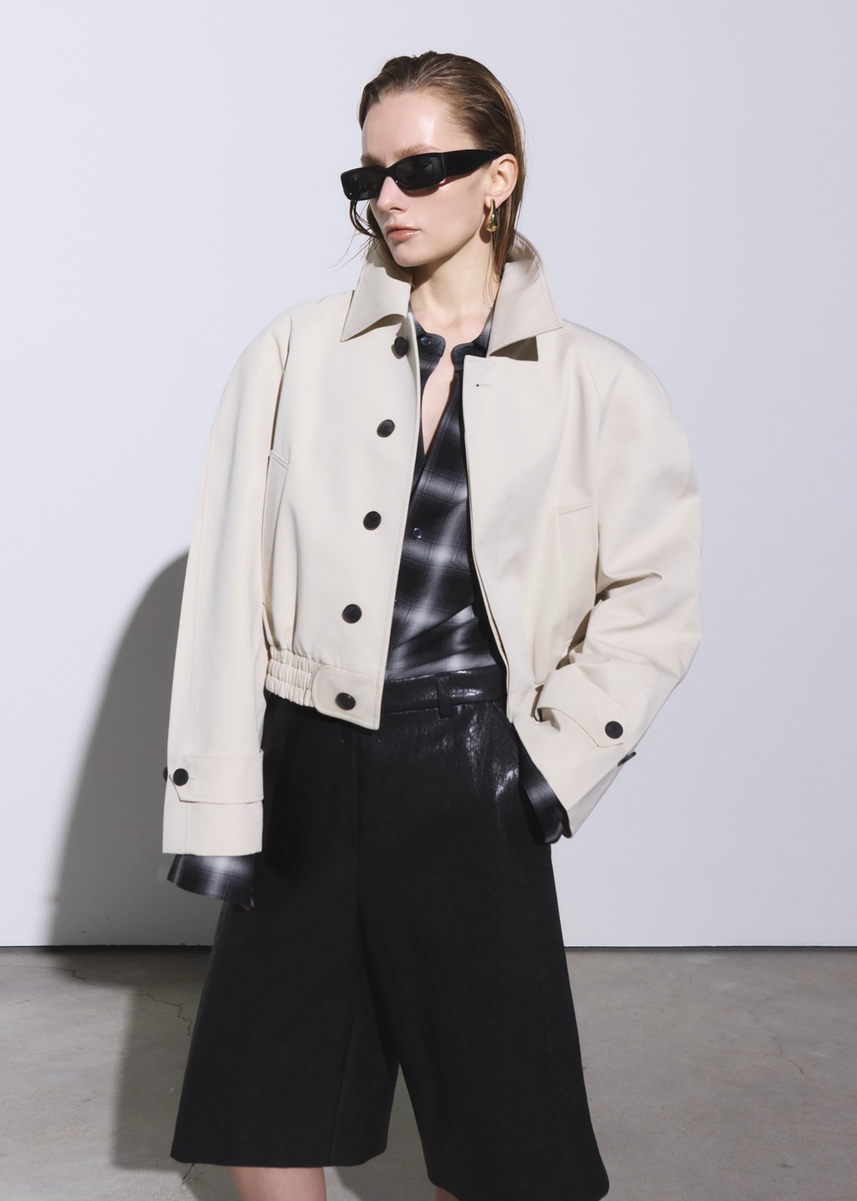 Turenne Curved Jacket - Beige - 2