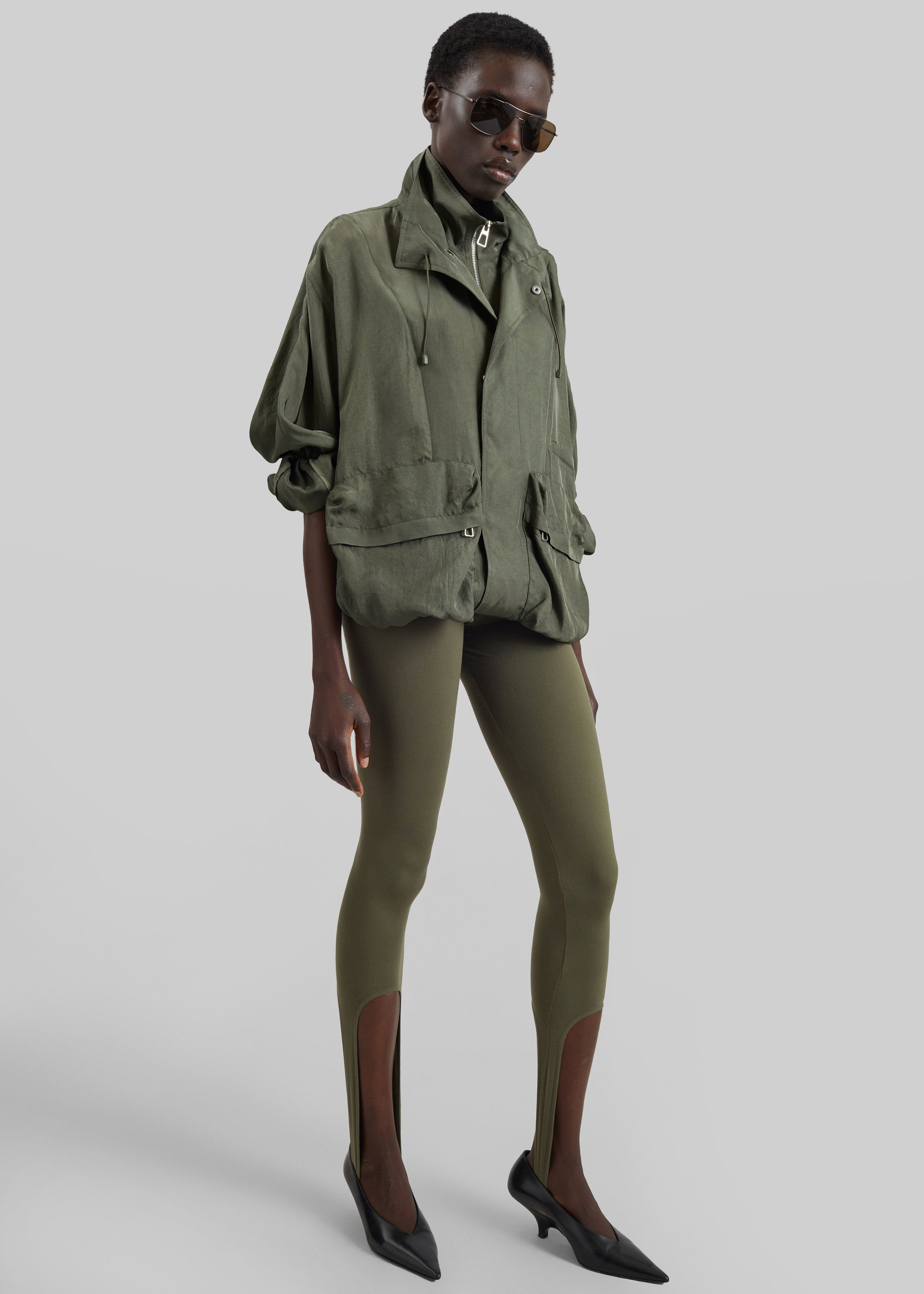 Shop the look image for Twilla Stirrup Leggings - Olive