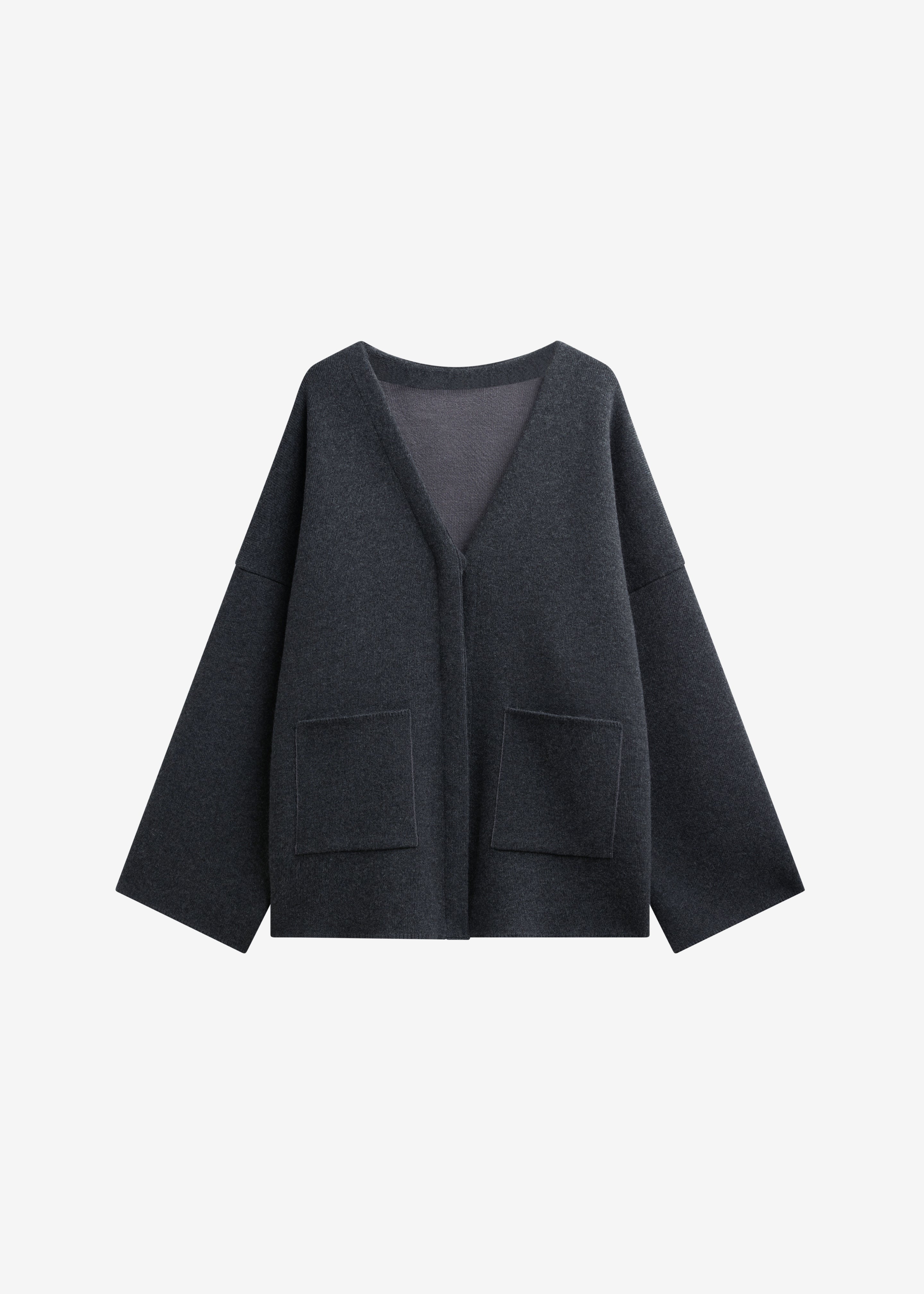 Tynset Oversized Cardigan - Charcoal – The Frankie Shop Europe