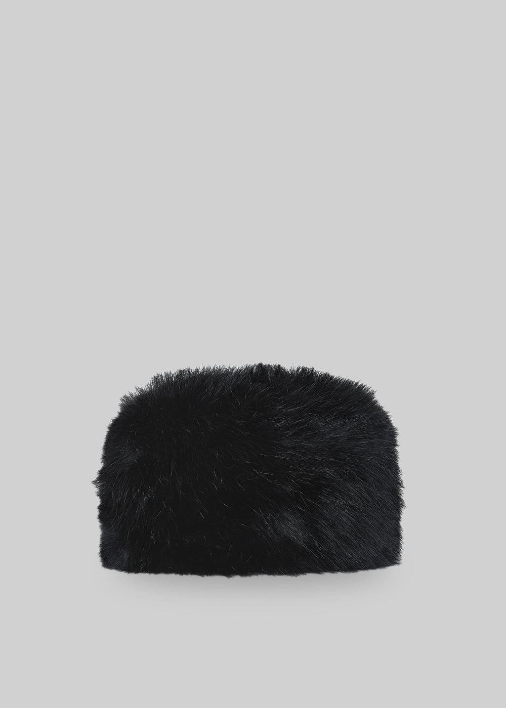 Umea Faux Fur Hat - Black - 1