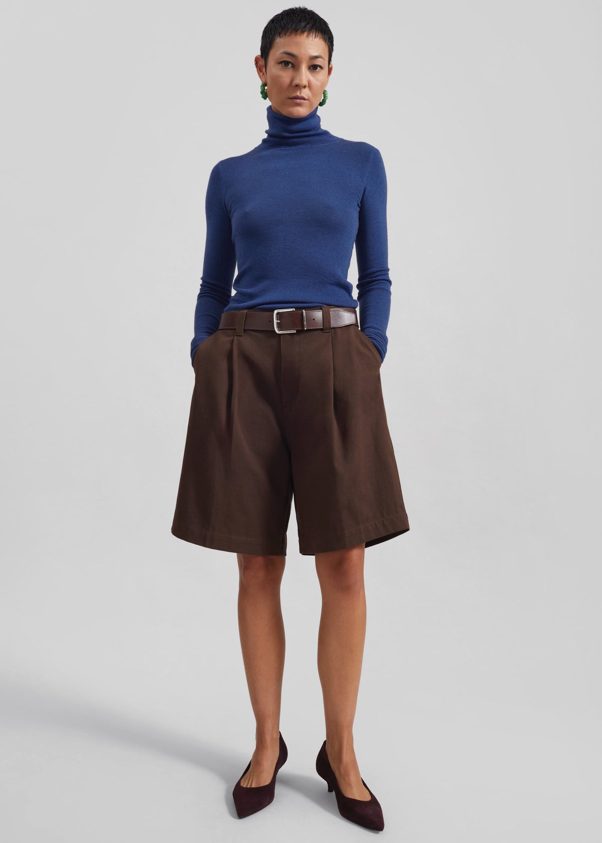 Utica Thin Turtleneck Sweater - Blue - 7