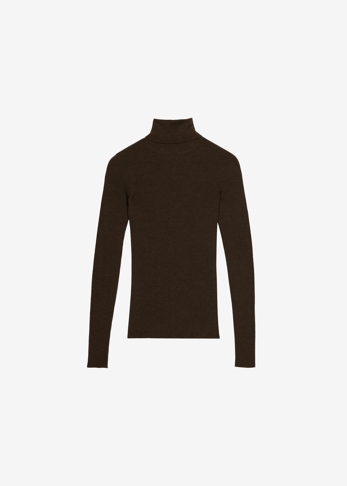 Utica Thin Turtleneck Sweater - Brown - 7