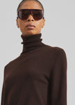 Utica Thin Turtleneck Sweater - Brown