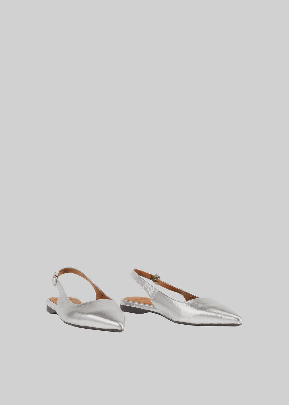 Vagabond Hermine Slingbacks - Silver