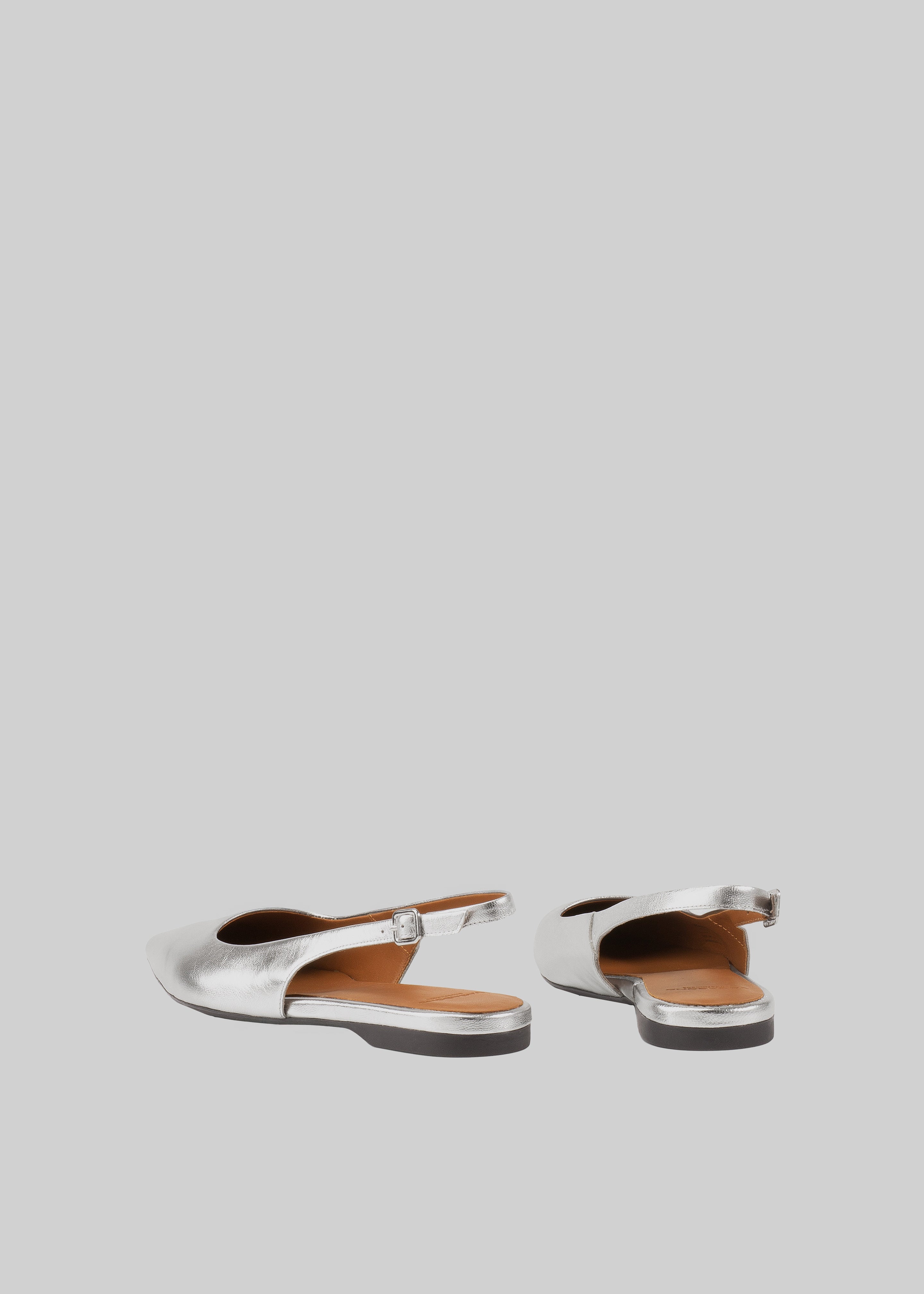 Vagabond Hermine Slingbacks - Silver - 3