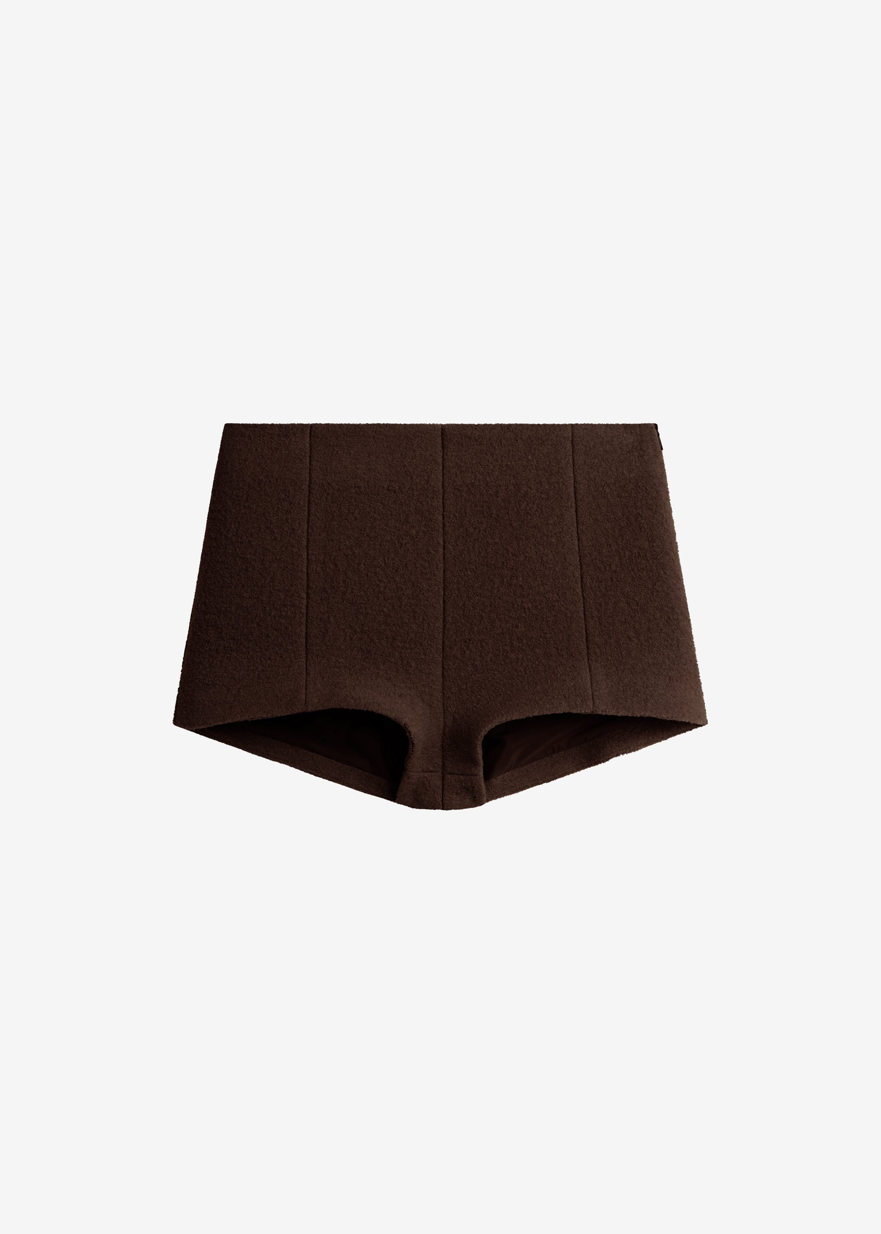 Vail Brushed Wool Hot Pants - Brown - 9