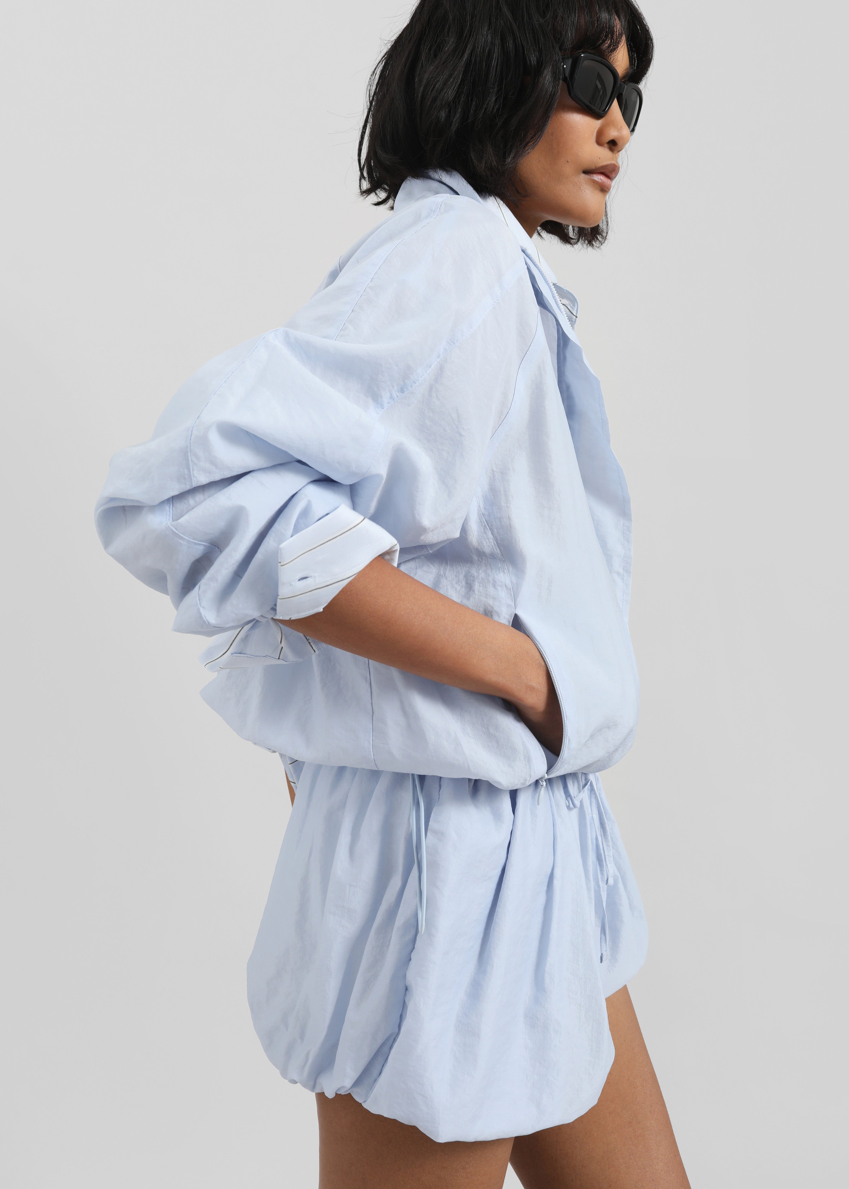 Vaila Balloon Shorts - Sky Blue - 5