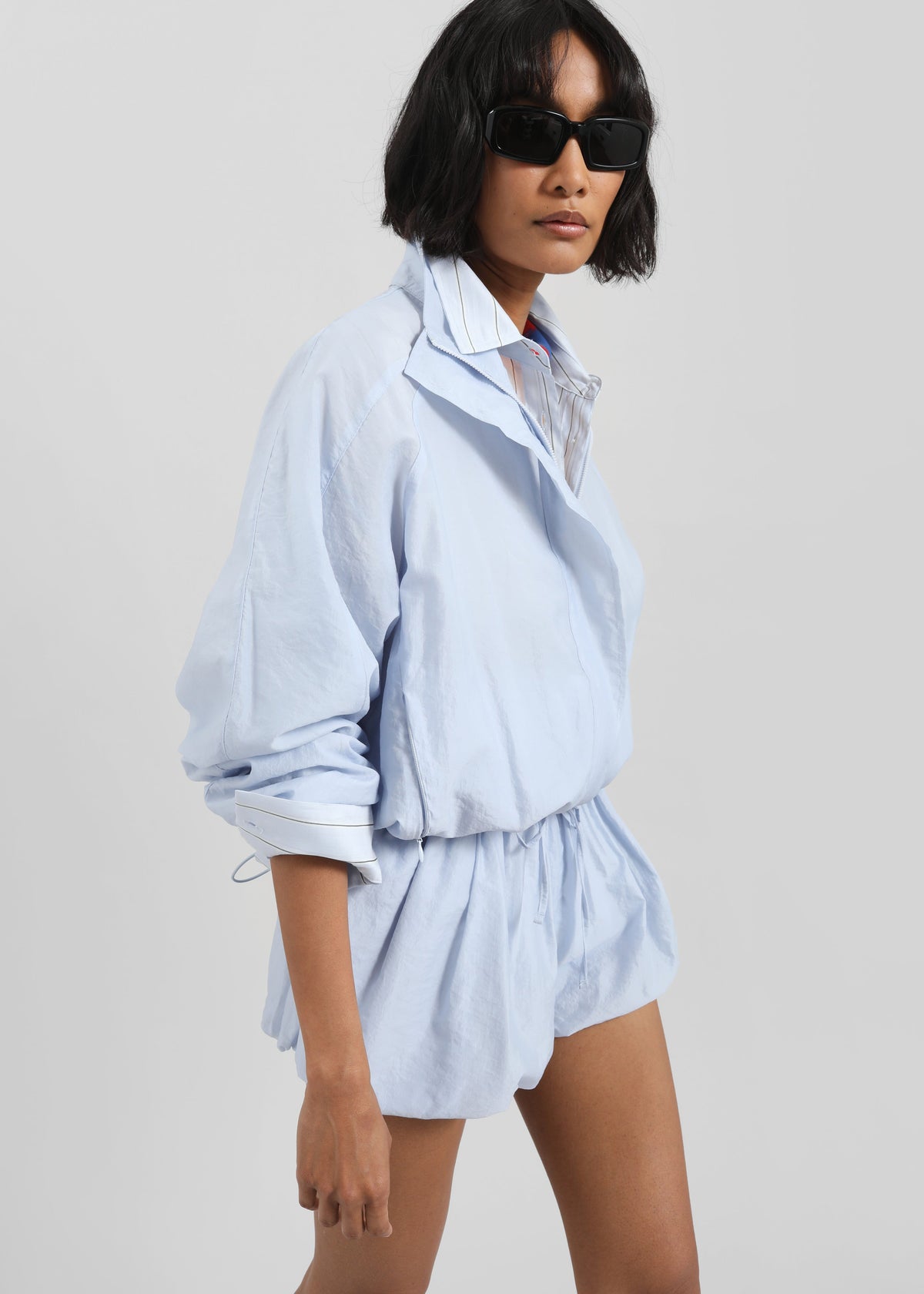 Vaila Balloon Shorts - Sky Blue - 2