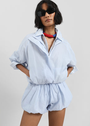 Vaila Sheer Jacket - Sky Blue