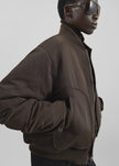 Valdres Padded Bomber Jacket - Brown