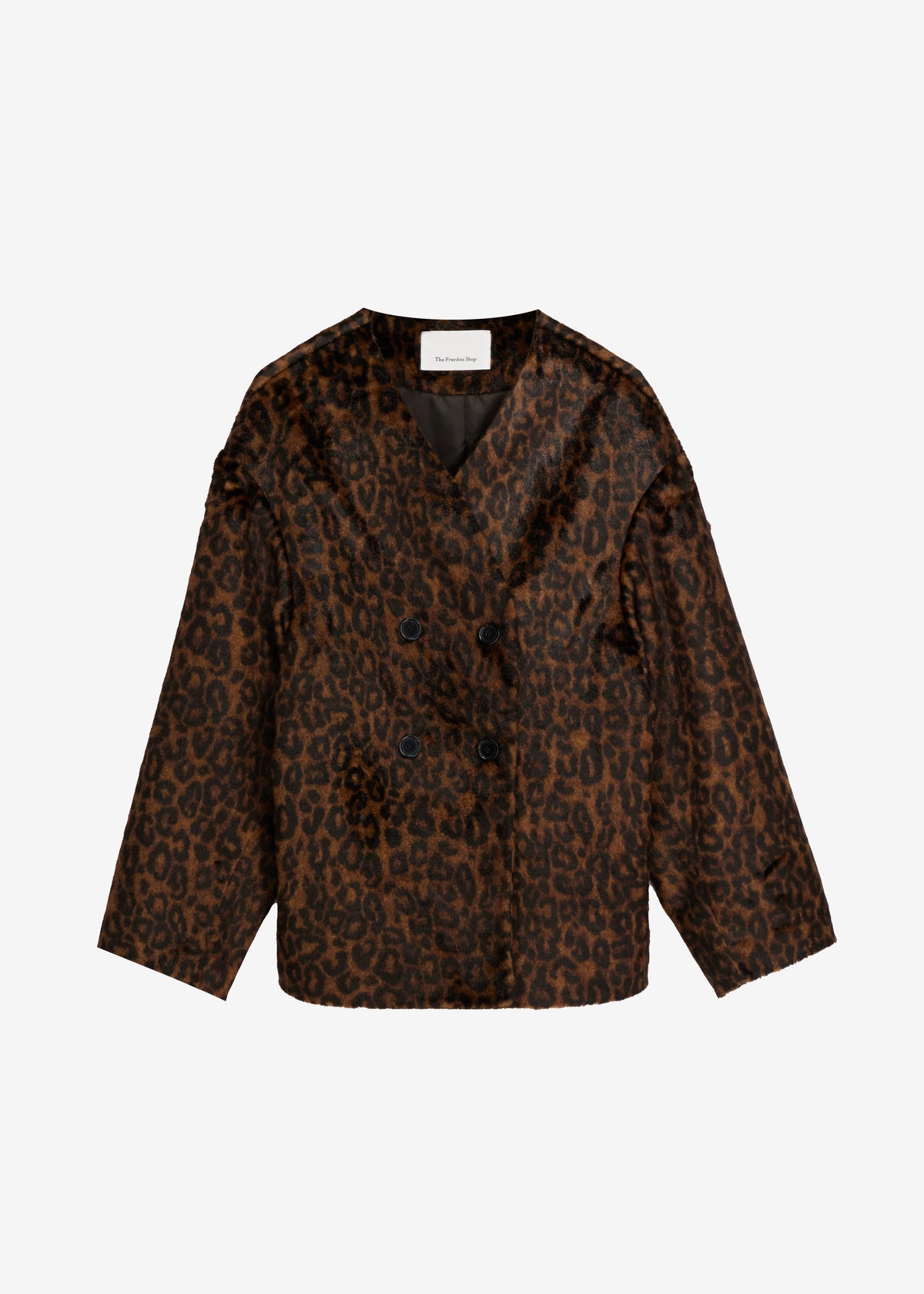 Valentina Faux Fur Leopard Jacket - Brown - 9
